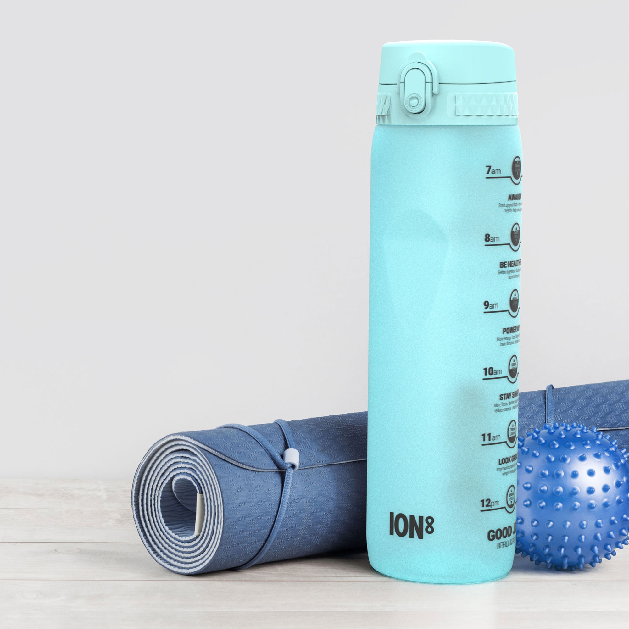 Ion8 Quench Recyclon Motivator Drink Bottle 1L Blue Image 2