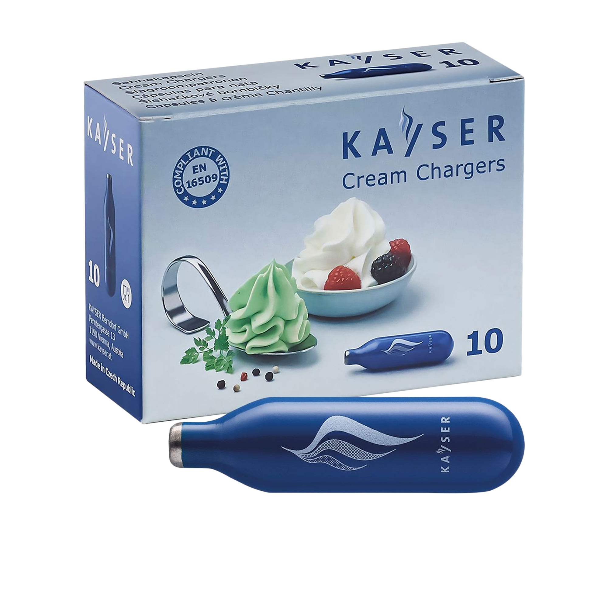 Kayser Creamer Charger Bulbs Set of 10 Blue Image 1