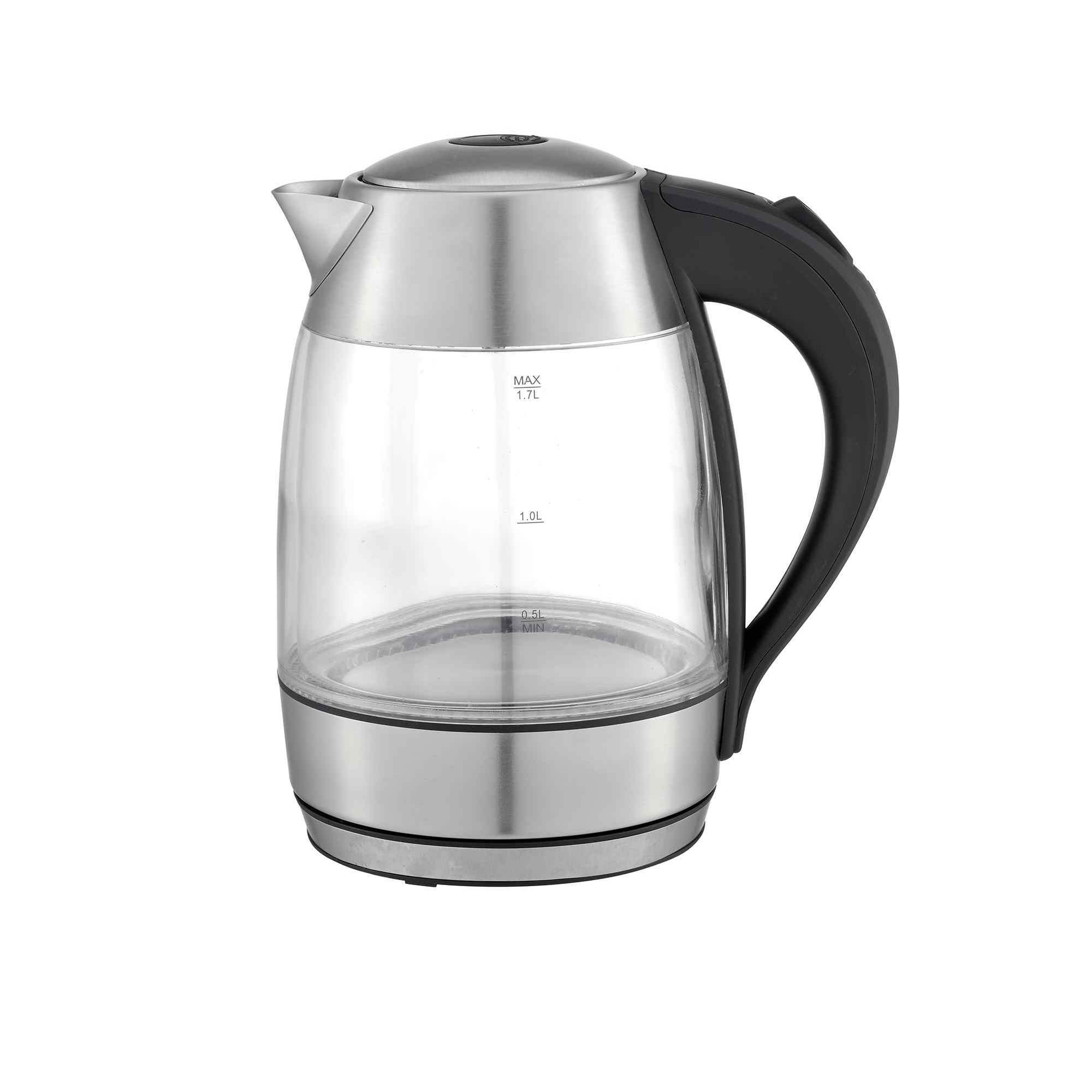 Kitchen Couture Cool Touch Slimline Electric Glass Kettle 1.7L Clear 1