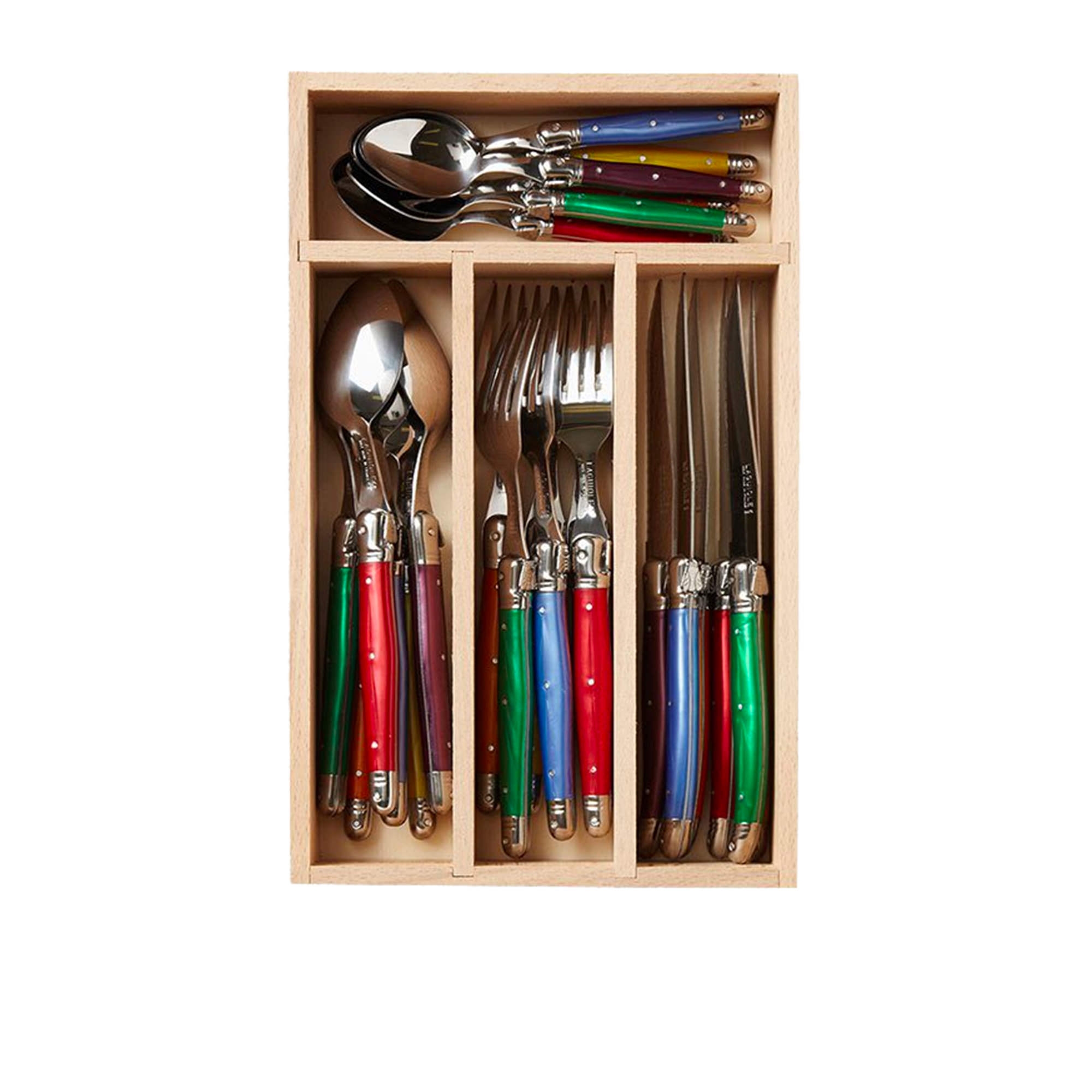 Laguiole by Andre Verdier Debutant Cutlery Set 24pc Mixed Image 1