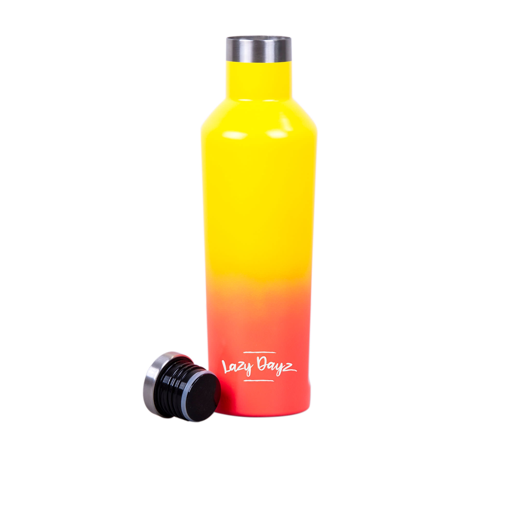 Lazy Dayz Spartan Drink Bottle 480ml Yellow Peach Ombre Image 2