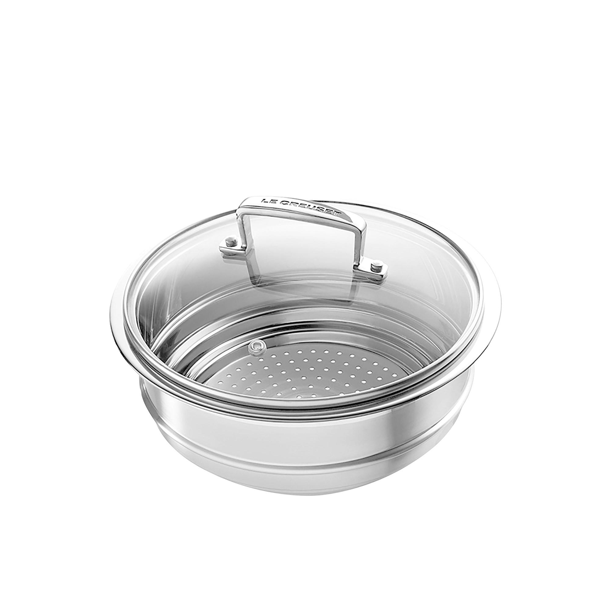 Le Creuset 3-Ply Stainless Steel Multi Steamer with Glass Lid Image 1
