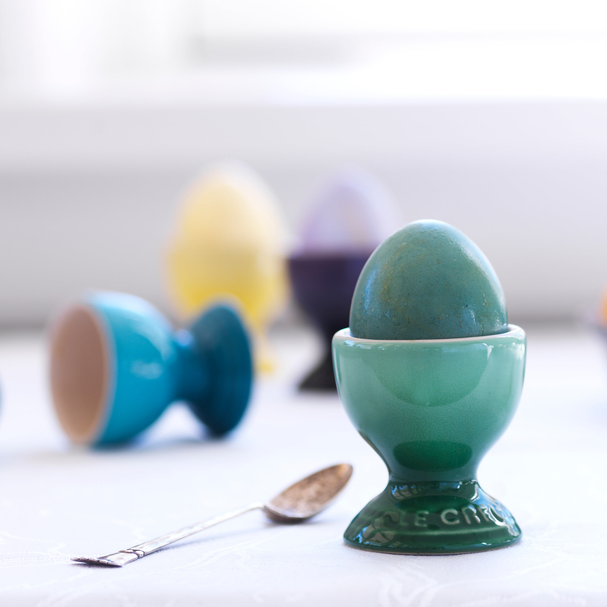 Le Creuset Stoneware Egg Cup Coastal Blue Image 2