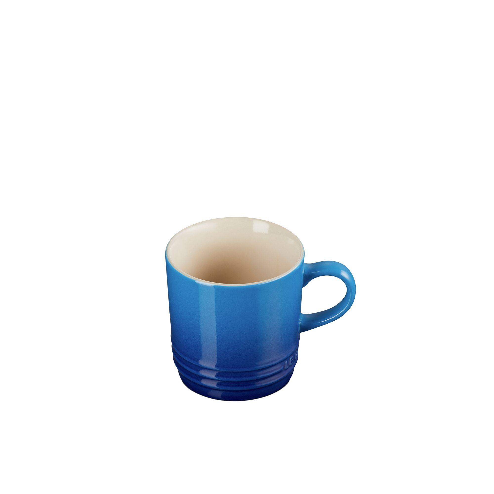 Le Creuset Stoneware Cappuccino Mug 200ml Azure Blue Image 5