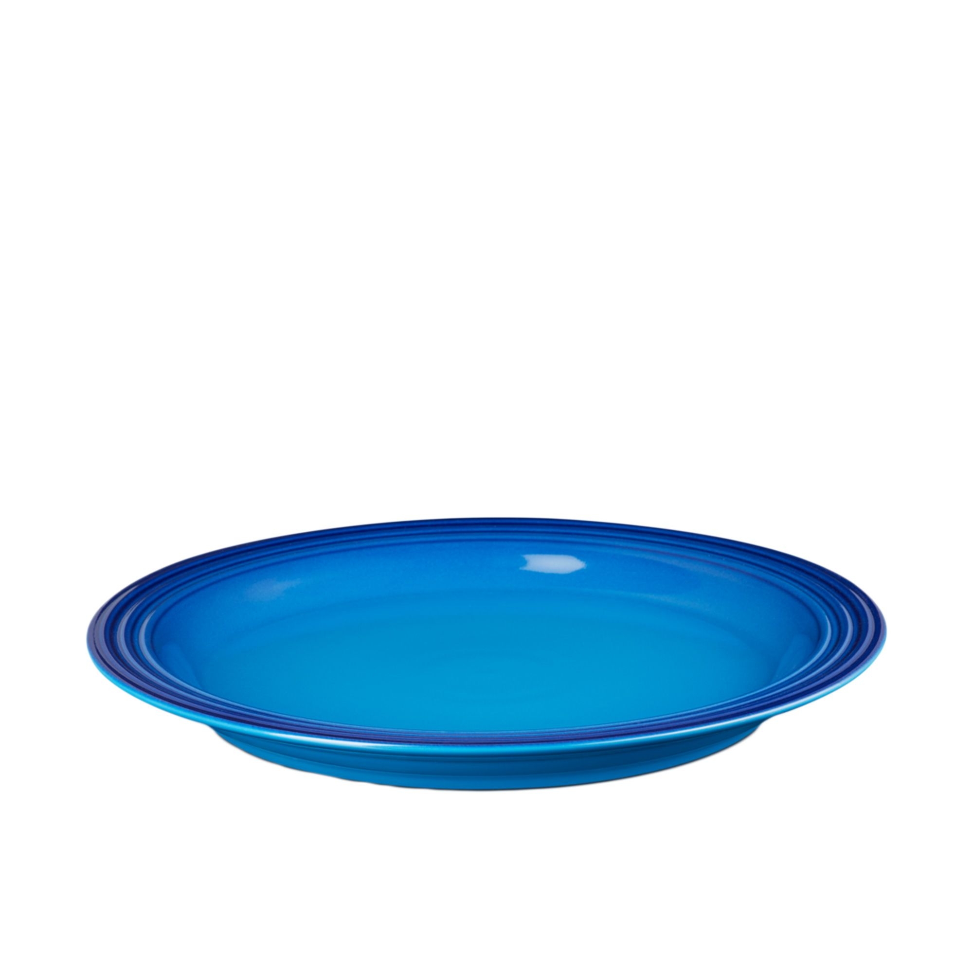 Le Creuset Stoneware Dinner Plate Set of 4 Azure Blue Image 2