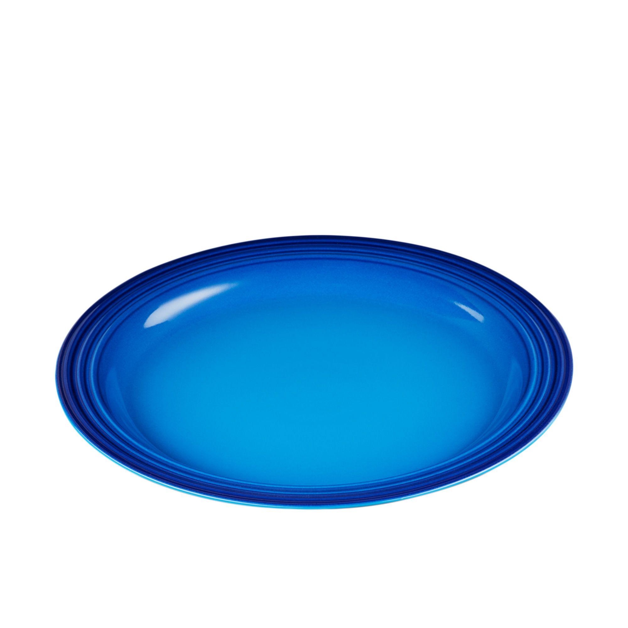 Le Creuset Stoneware Dinner Plate Set of 4 Azure Blue Image 3