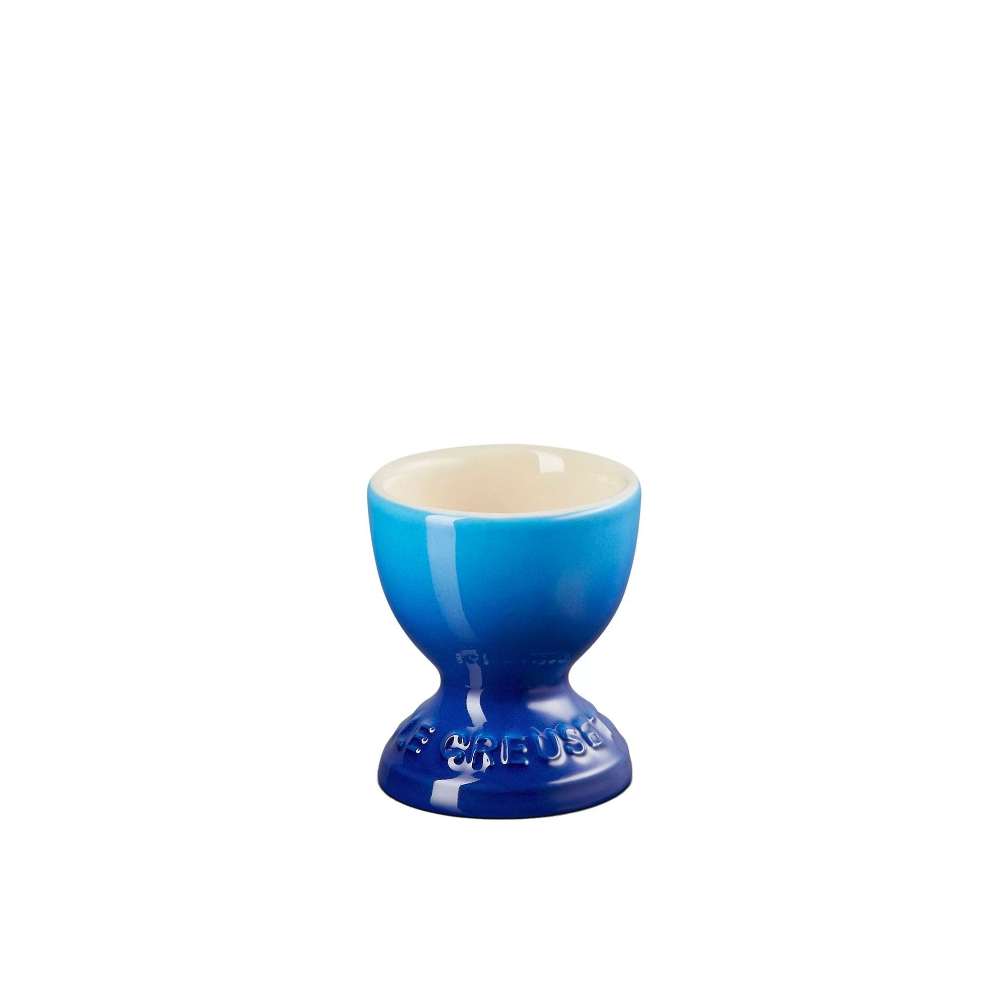 Le Creuset Stoneware Egg Cup Azure Blue Image 1