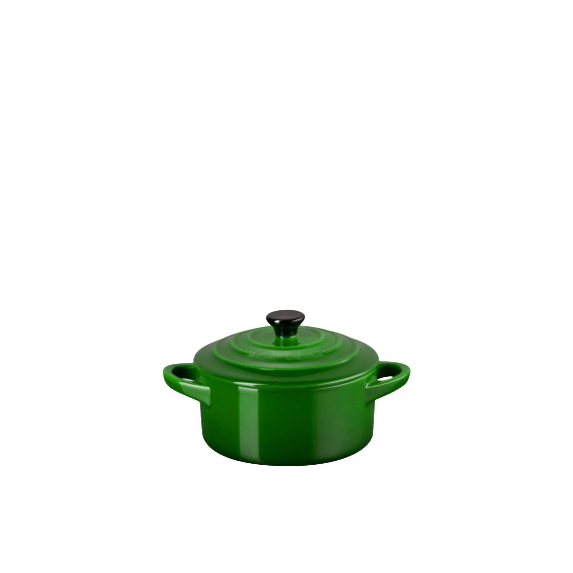 Le Creuset Stoneware Mini Round Casserole 9cm Bamboo Green Image 1