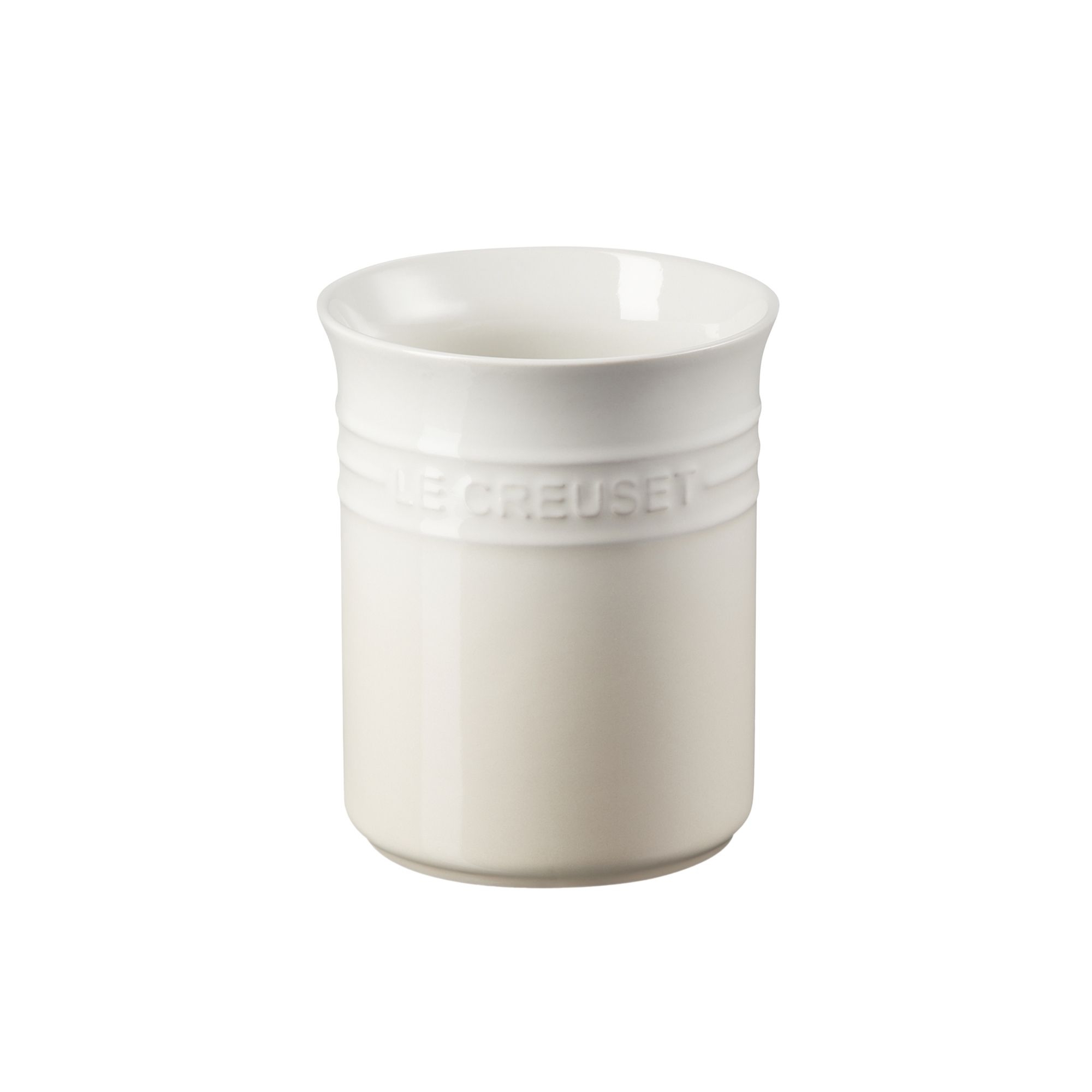 Le Creuset Stoneware Small Utensil Jar Meringue Image 1