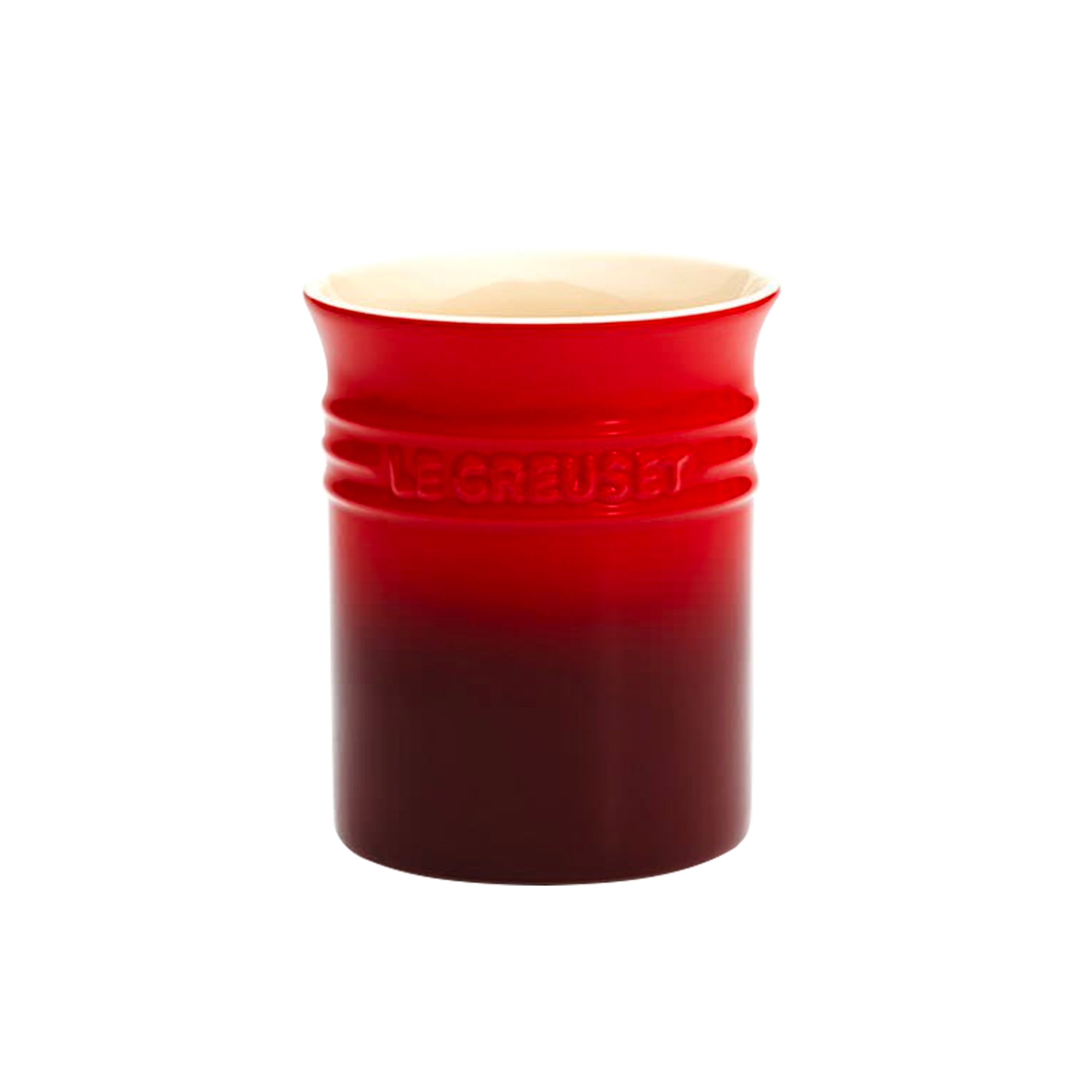 Le Creuset Stoneware Small Utensil Jar Cerise Image 1