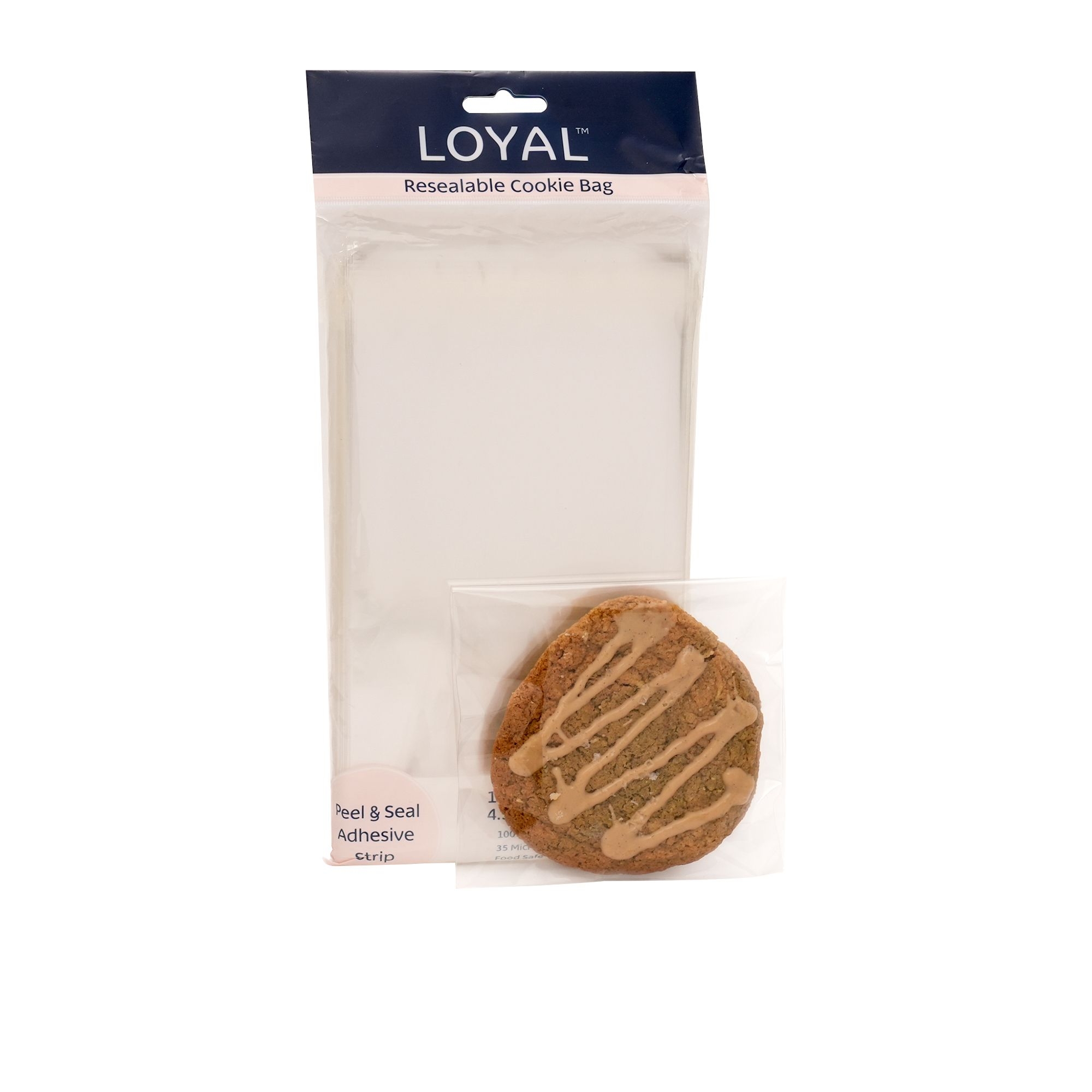 Loyal Resealable Cookie Bag 120x180mm 100pk Image 2