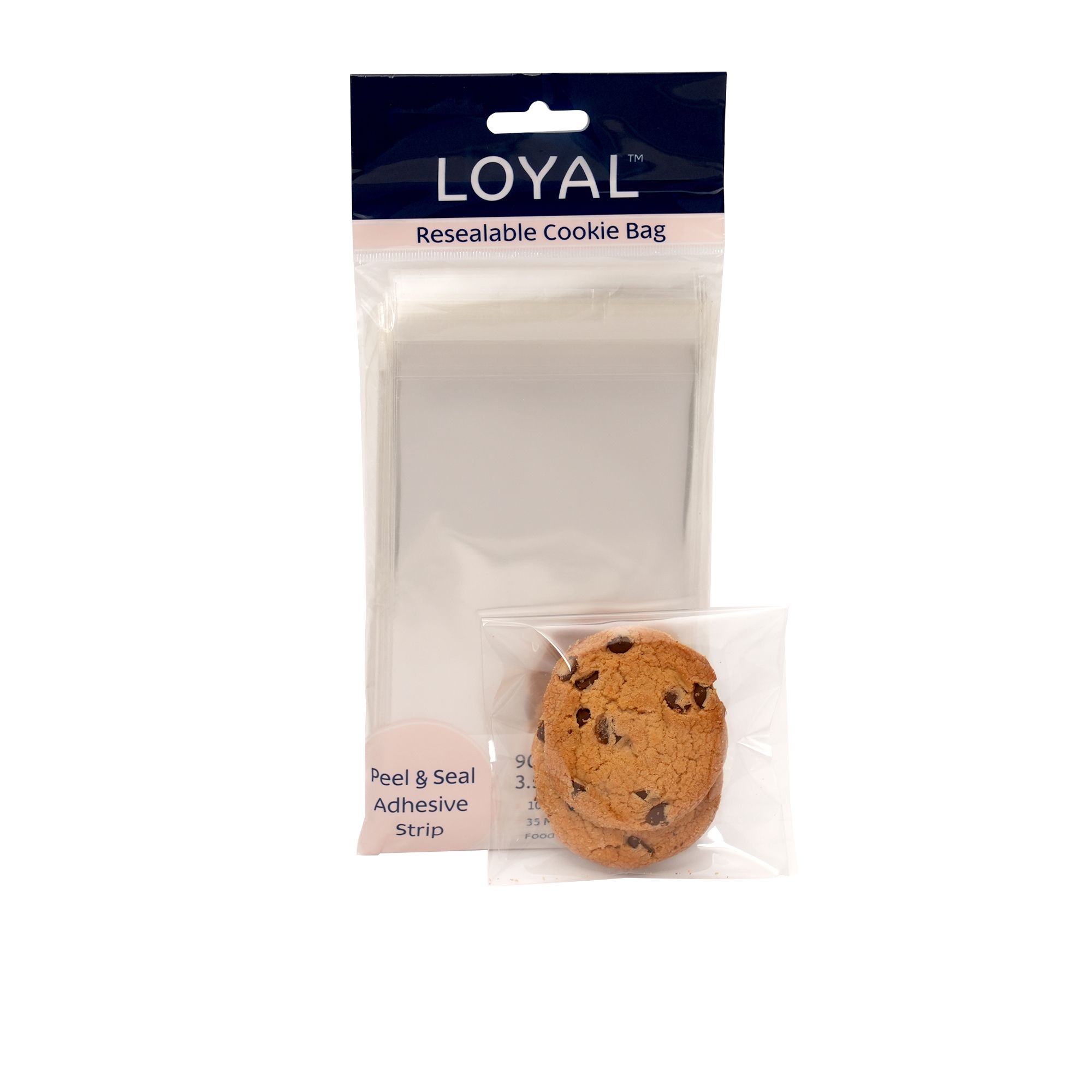 Loyal Resealable Cookie Bag 90x130mm 100pk Image 2