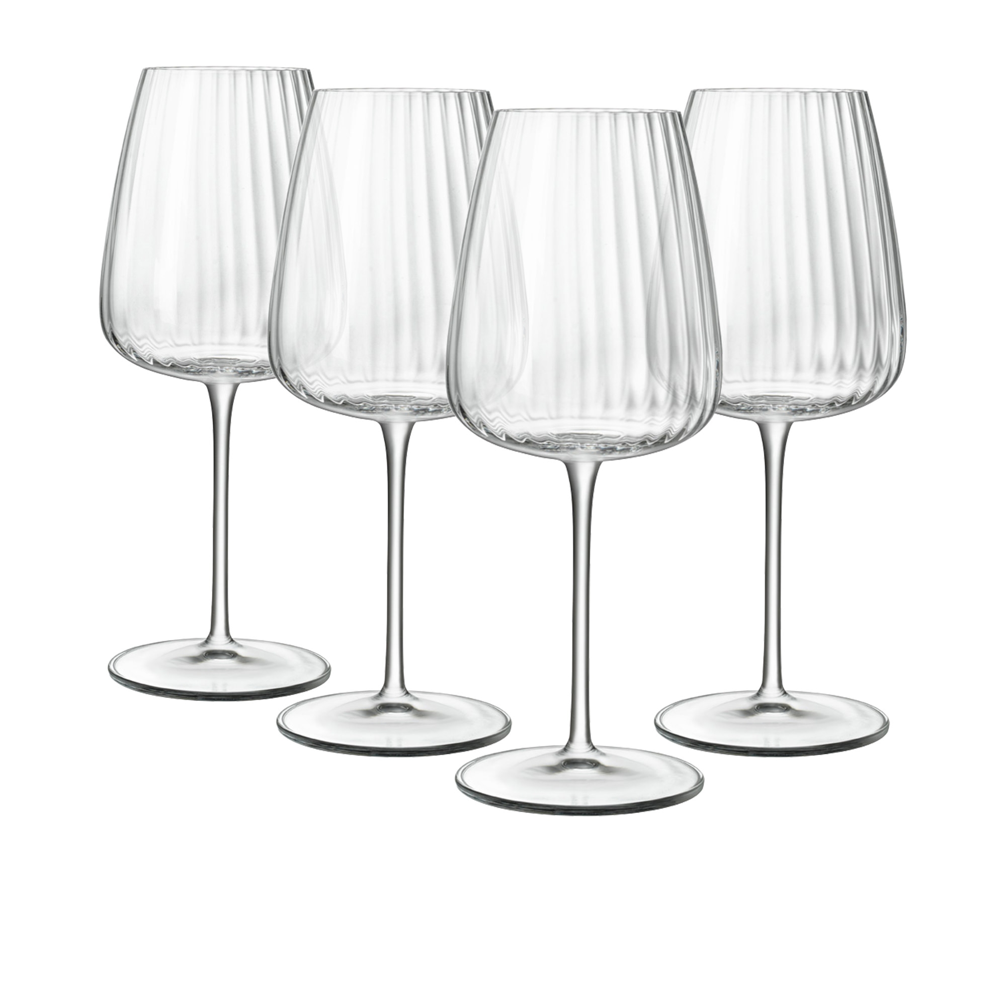 Luigi Bormioli Optica Chardonnay Wine Glass 550ml Set of 4 Image 1