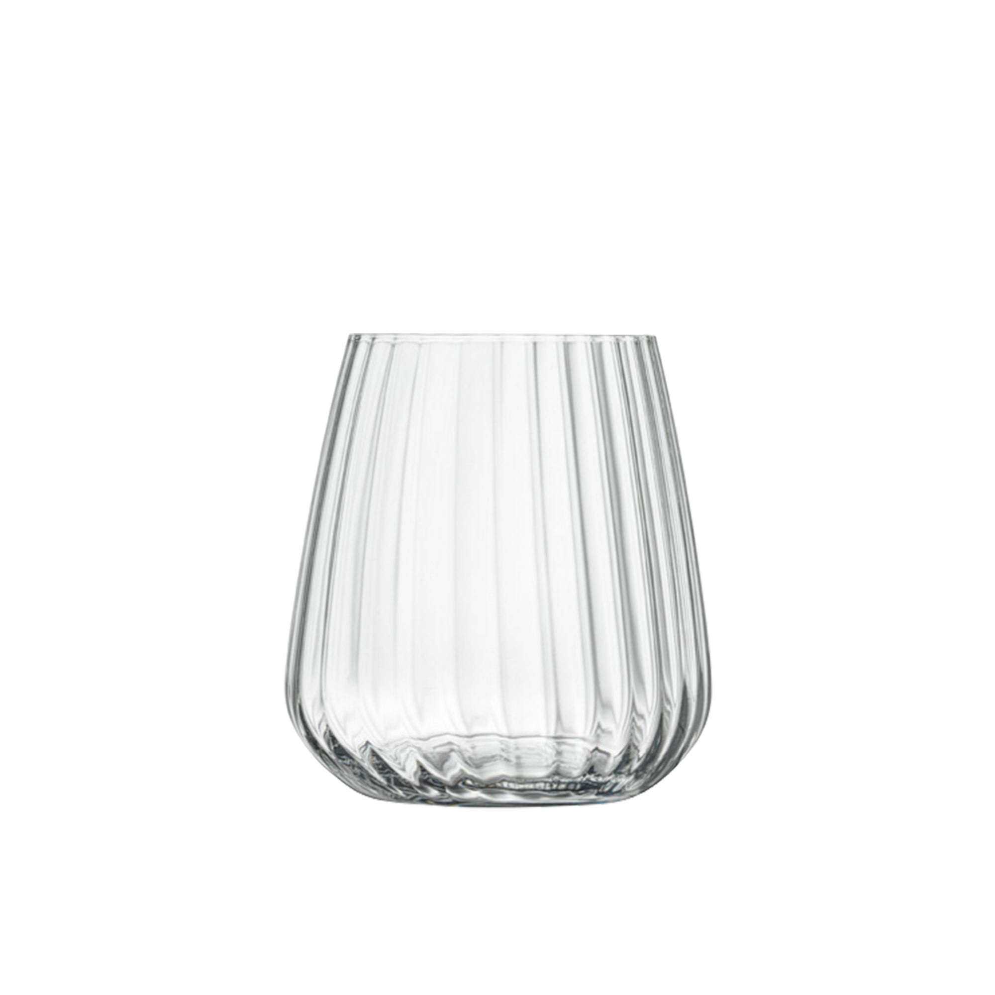 Luigi Bormioli Optica Stemless Wine Glass 450ml Set of 4 Image 2