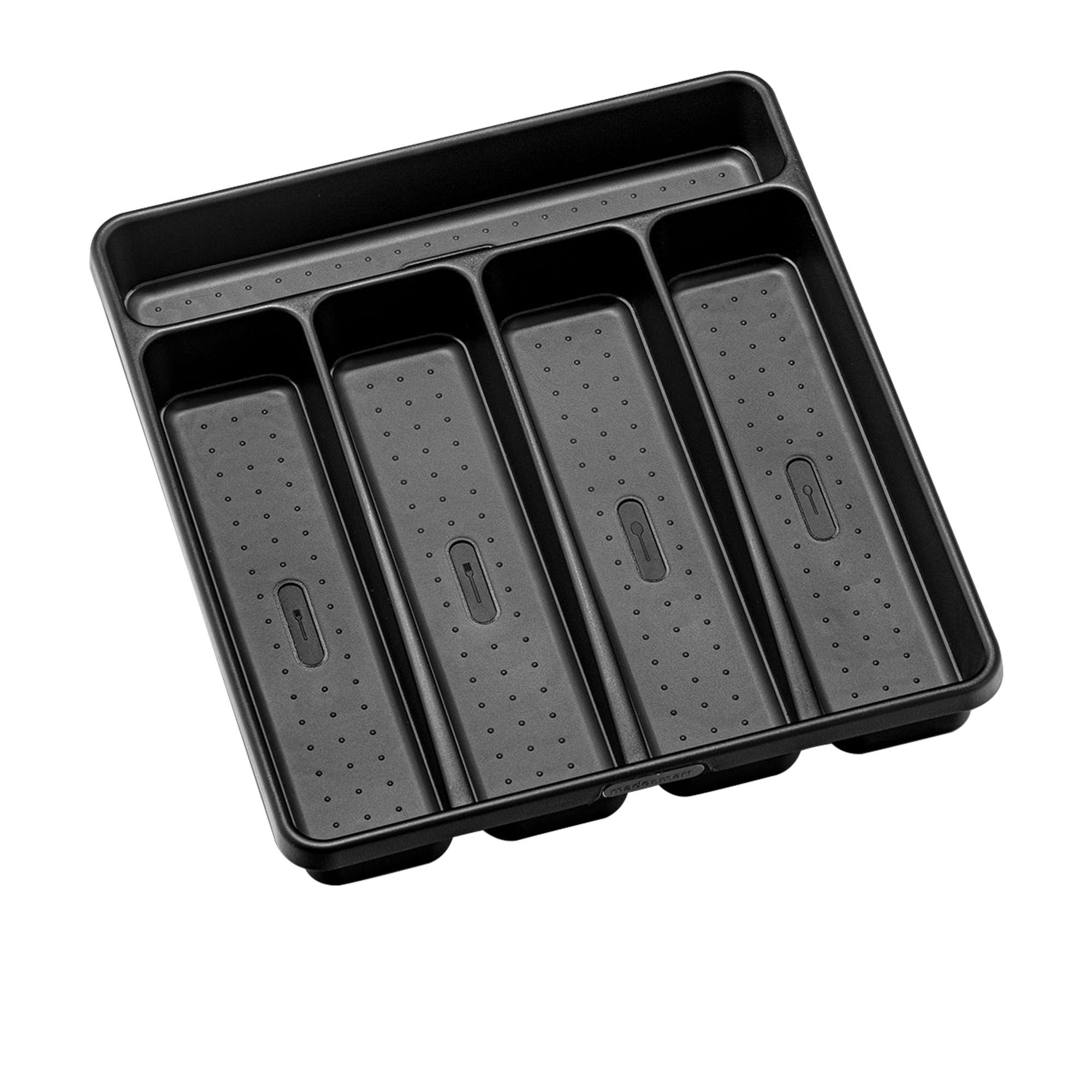 Madesmart Cutlery Tray 5 Compartment Carbon Image 1