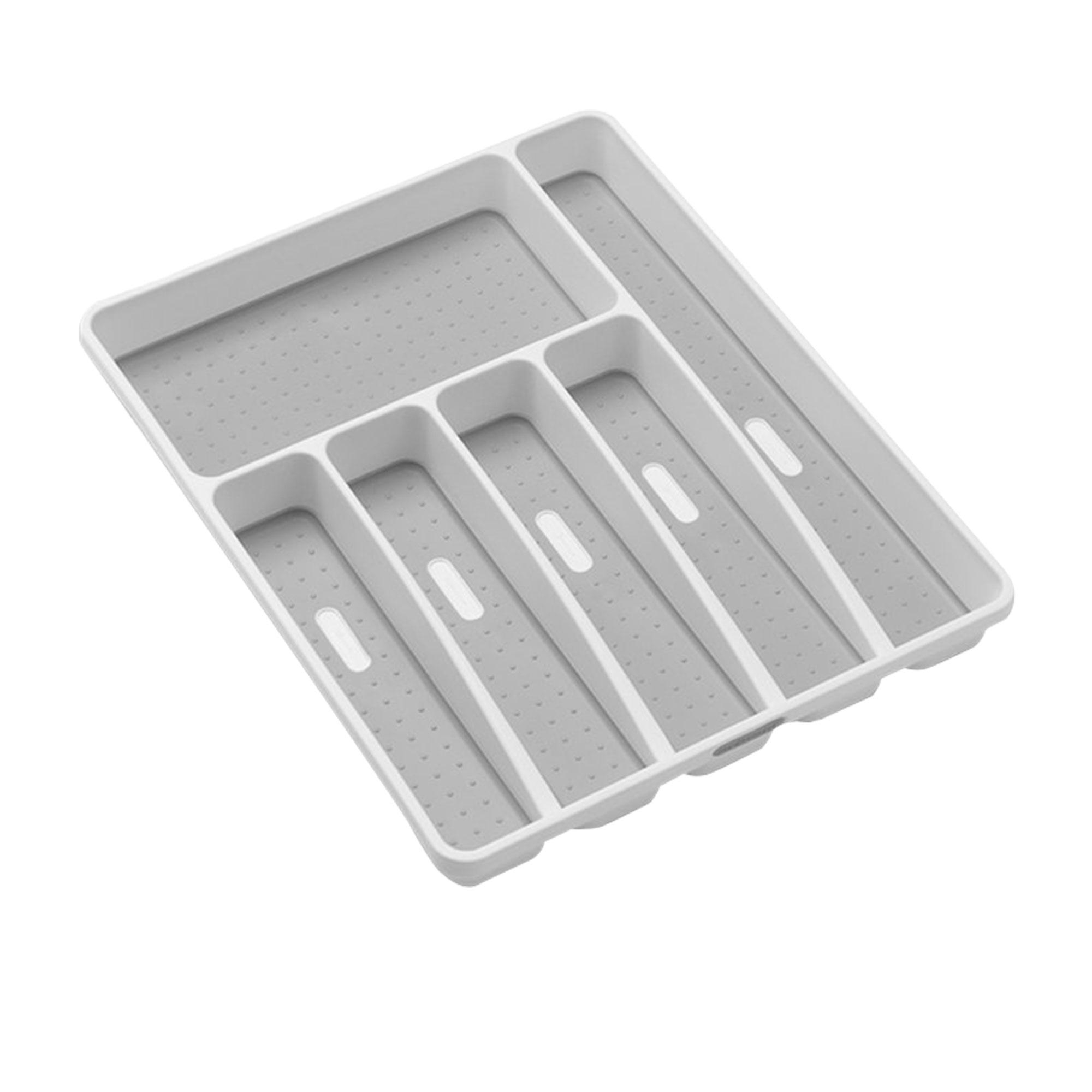 Madesmart Cutlery Tray 6 Compartment White Image 1