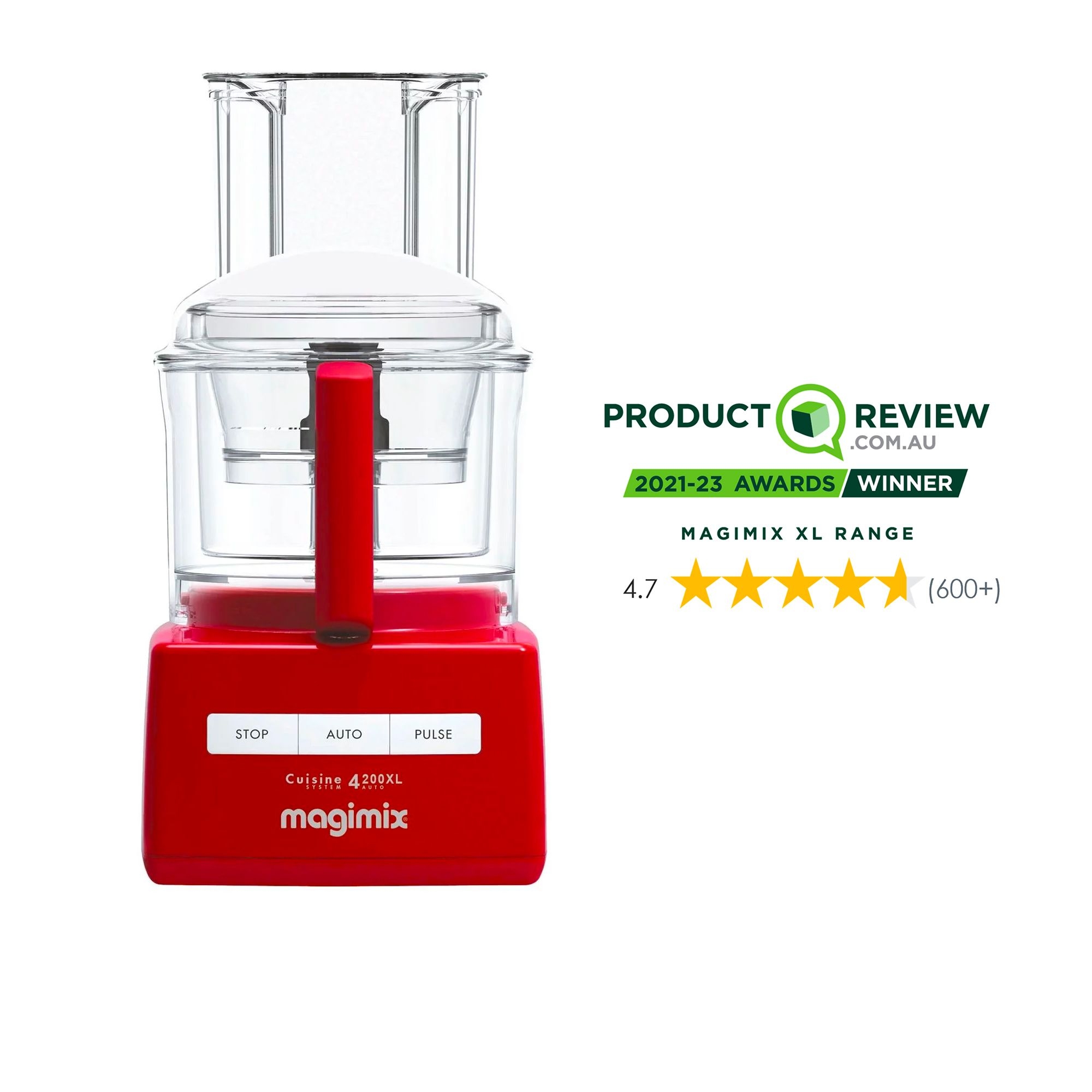 Magimix 4200XL Food Processor with XL Feed Tube Red 1