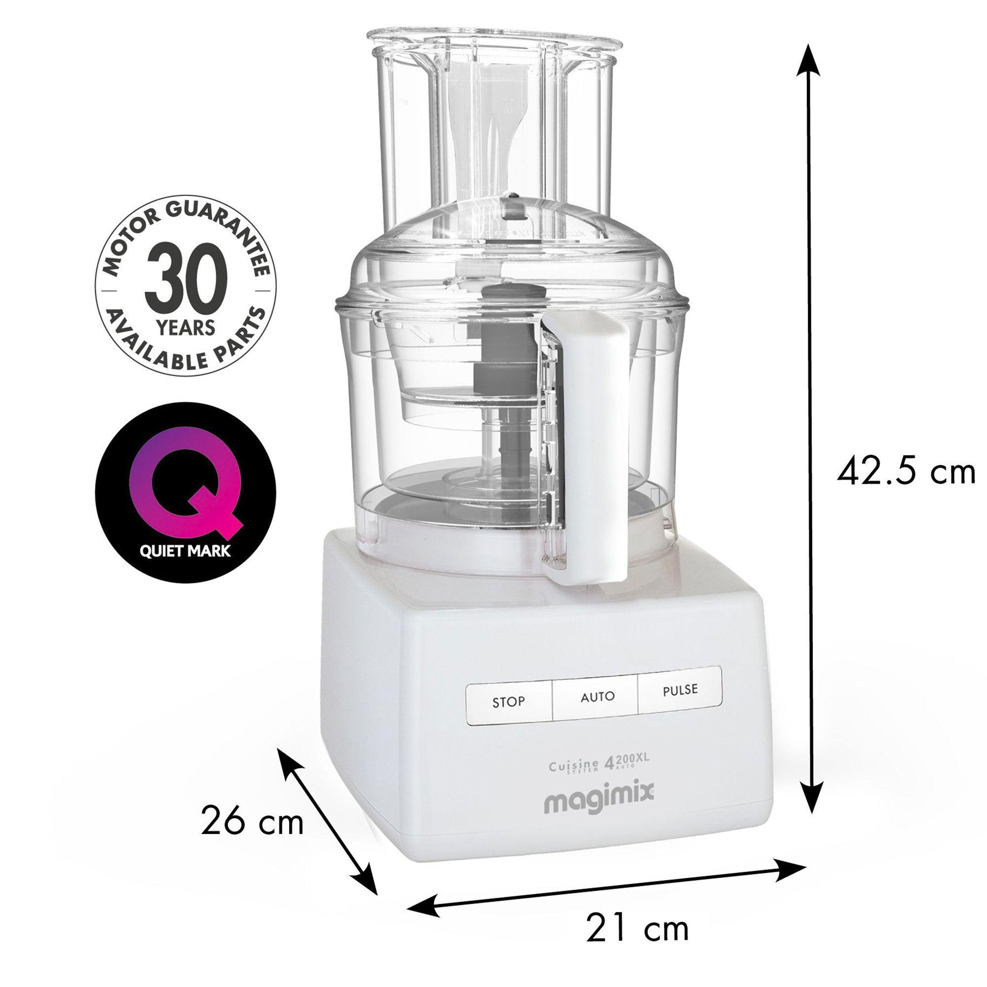 Magimix 4200XL Food Processor with XL Feed Tube White 6