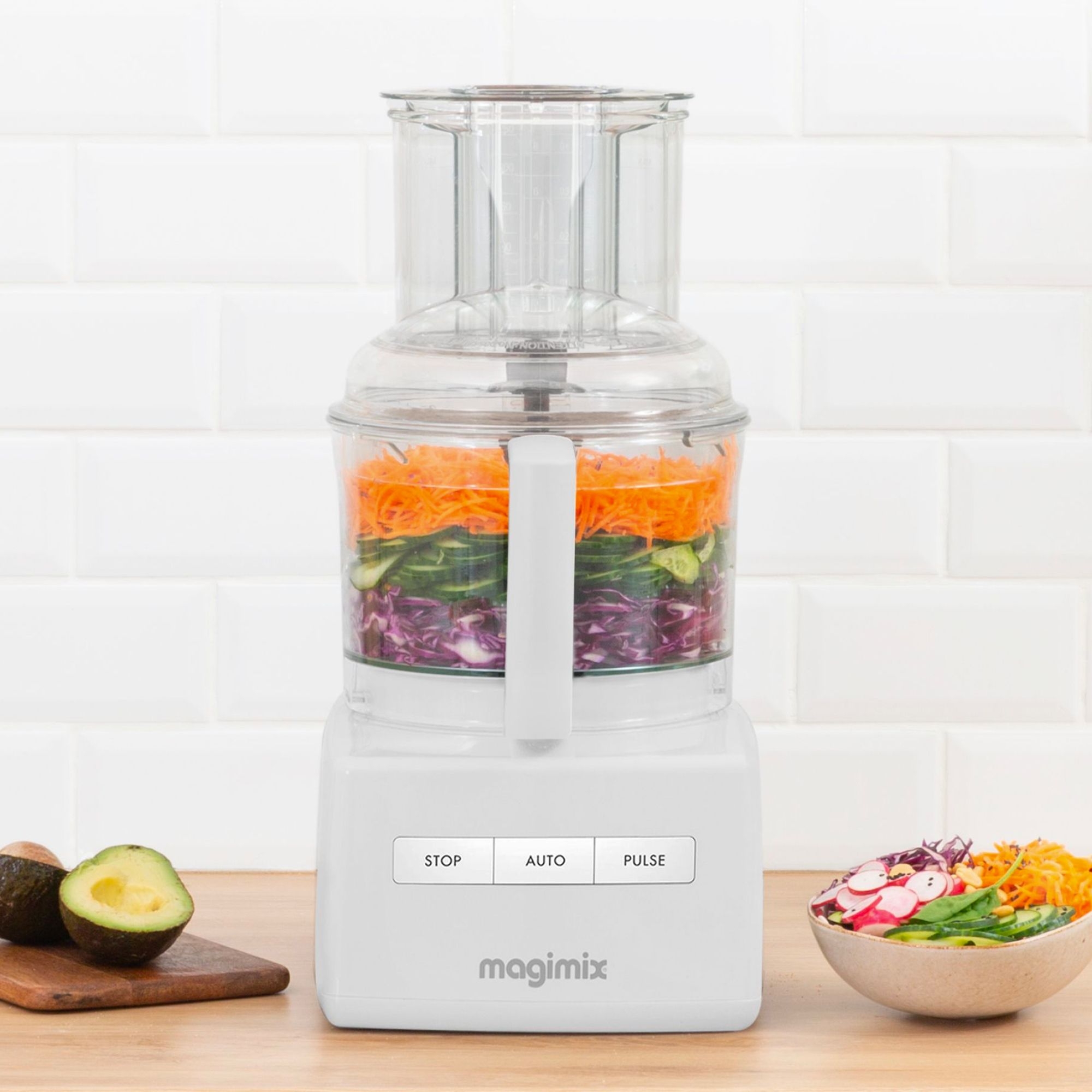 Magimix 5200XL Food Processor with XL Feed Tube White 2