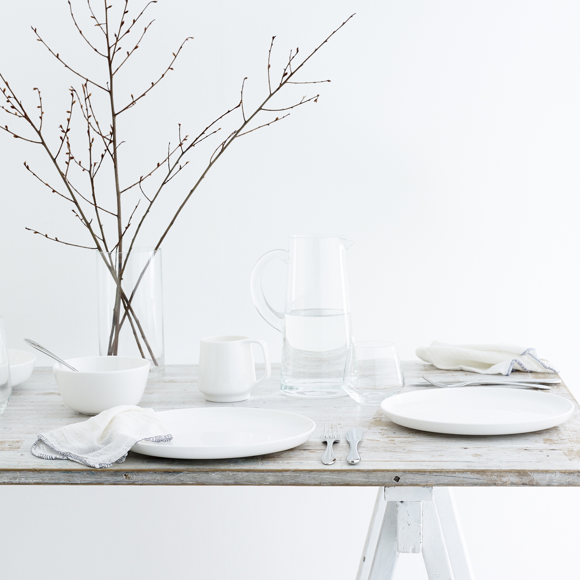 Noritake Marc Newson Dinner Plate Set of 4 White Image 2