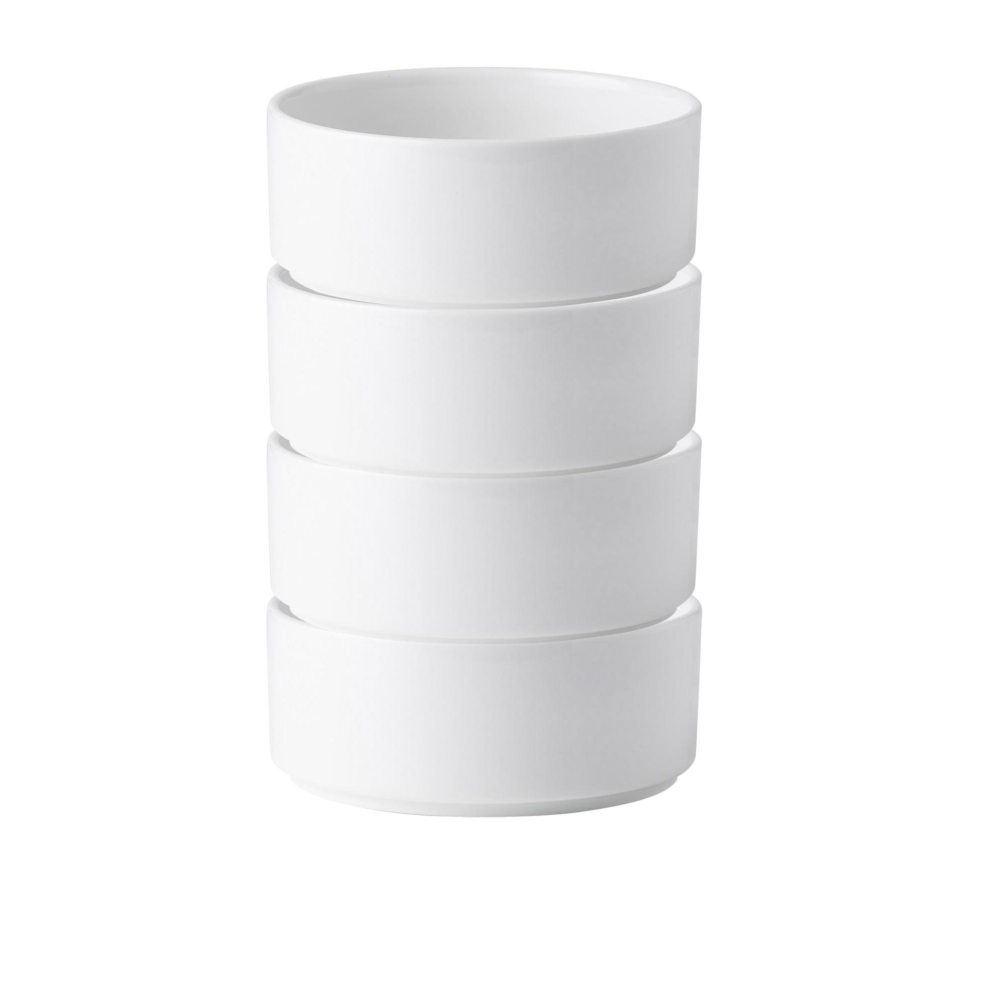 Noritake Stax White Cereal Bowl Set of 4 Image 3