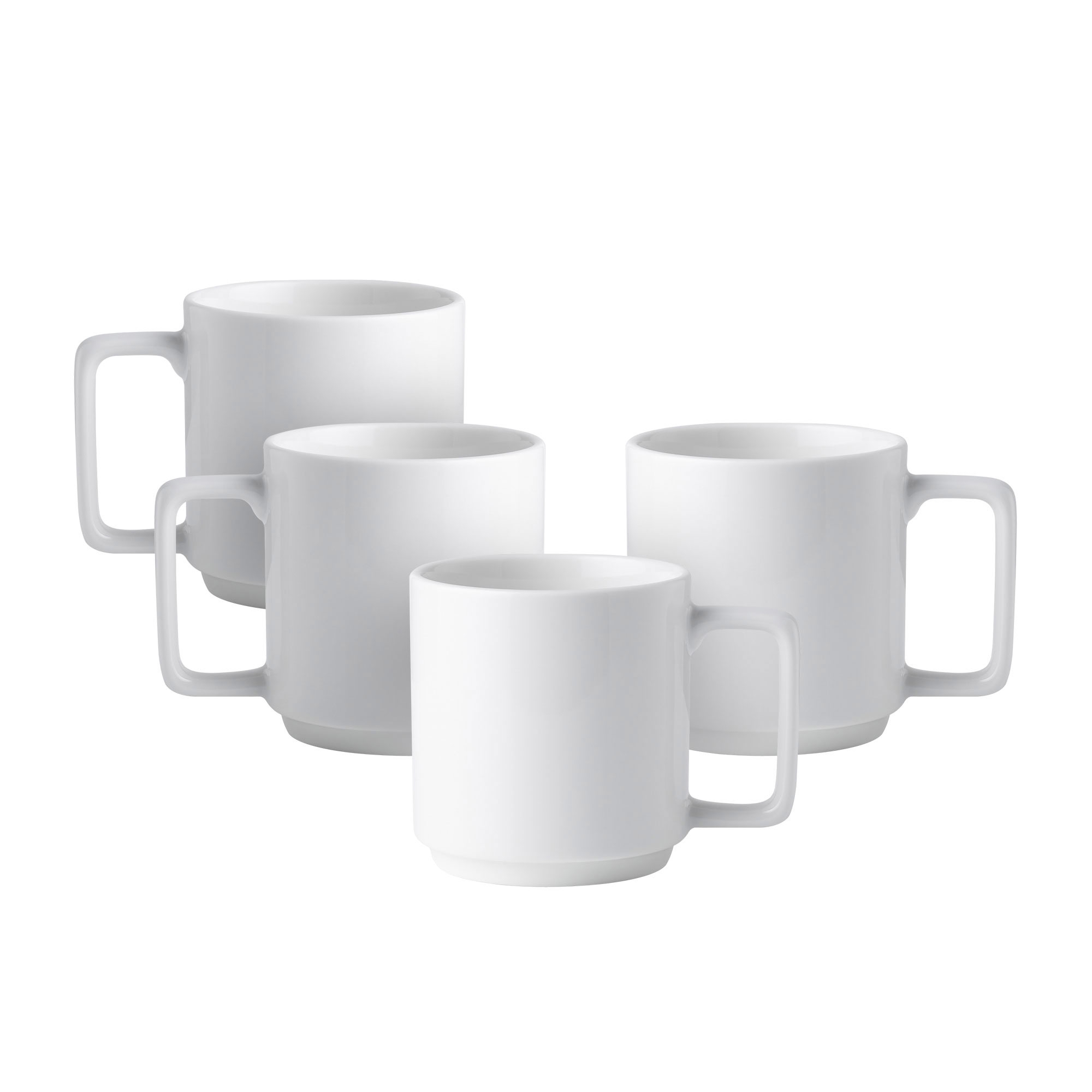Noritake Stax White Mug 450ml Set of 4 Image 1