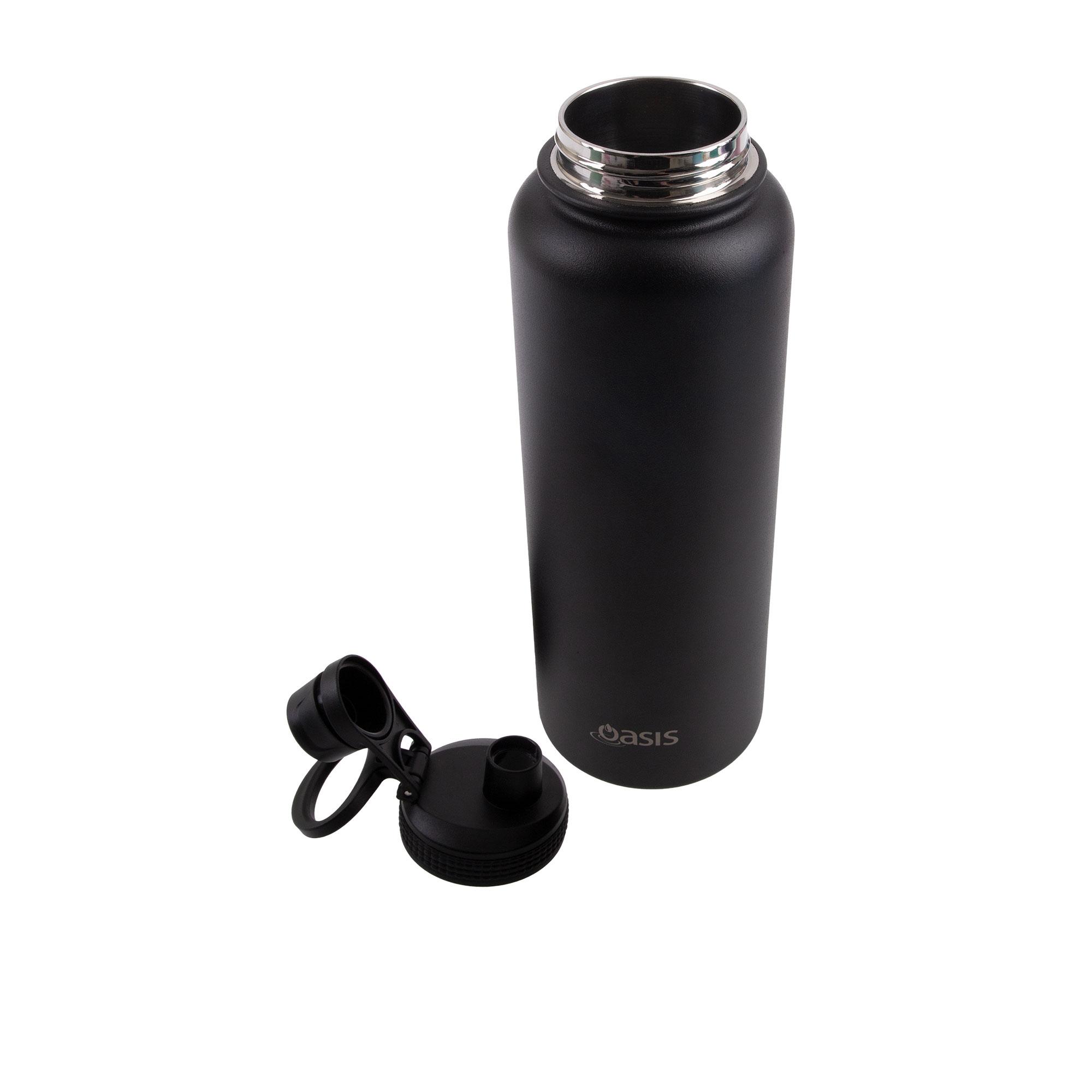 Oasis Challenger Double Wall Insulated Sports Bottle 1.1L Black Image 3