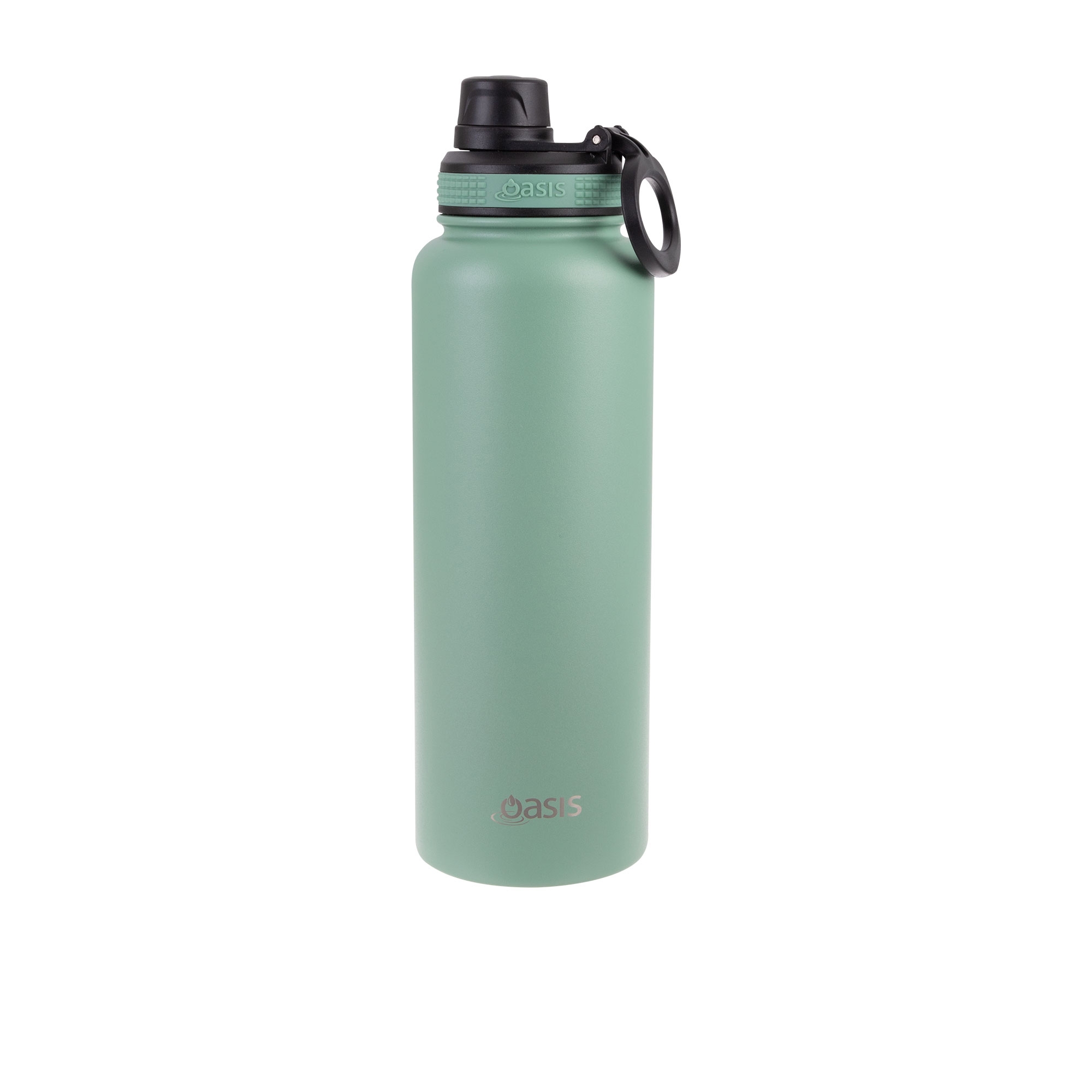 Oasis Challenger Double Wall Insulated Sports Bottle 1.1L Sage Green Image 1