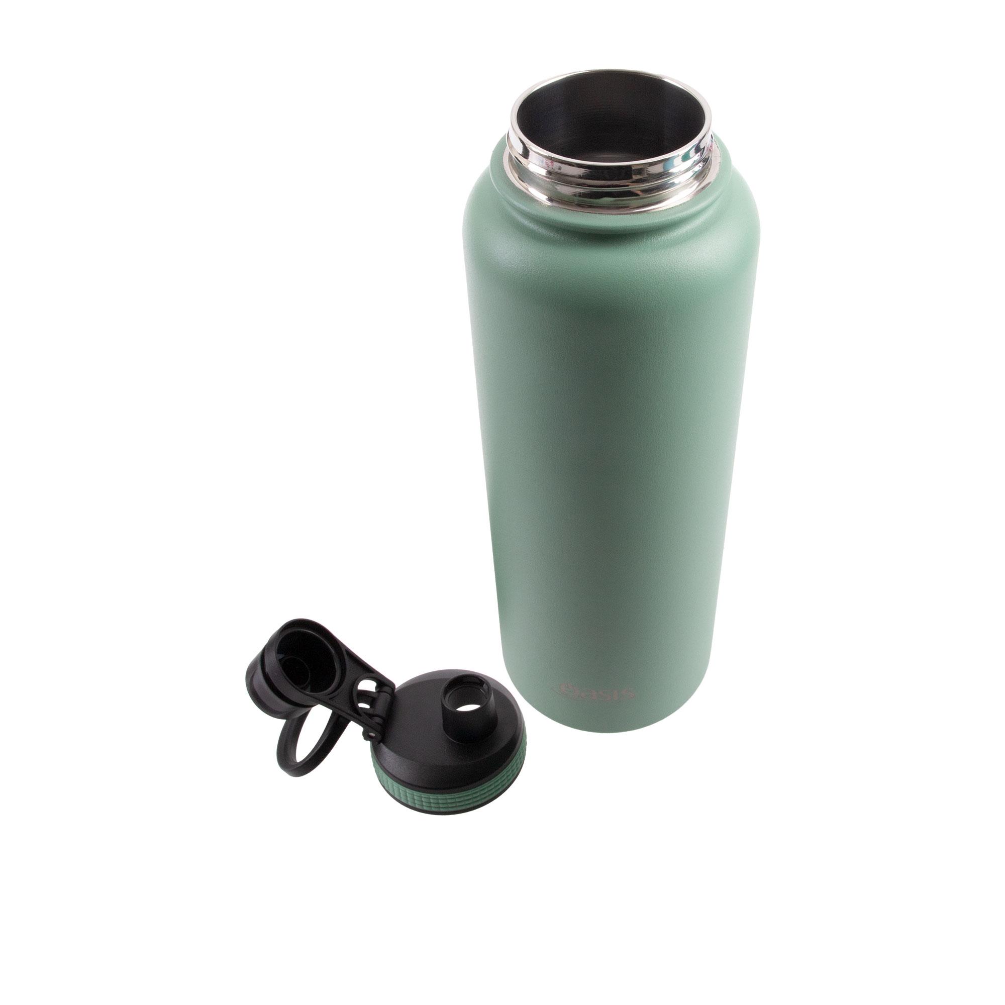 Oasis Challenger Double Wall Insulated Sports Bottle 1.1L Sage Green Image 3