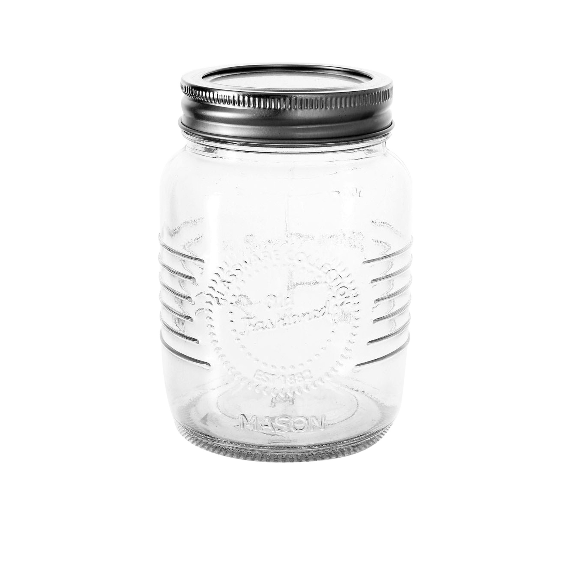 Salisbury & Co Old Fashioned Mason Jar with 2pc Lid 500ml Image 1