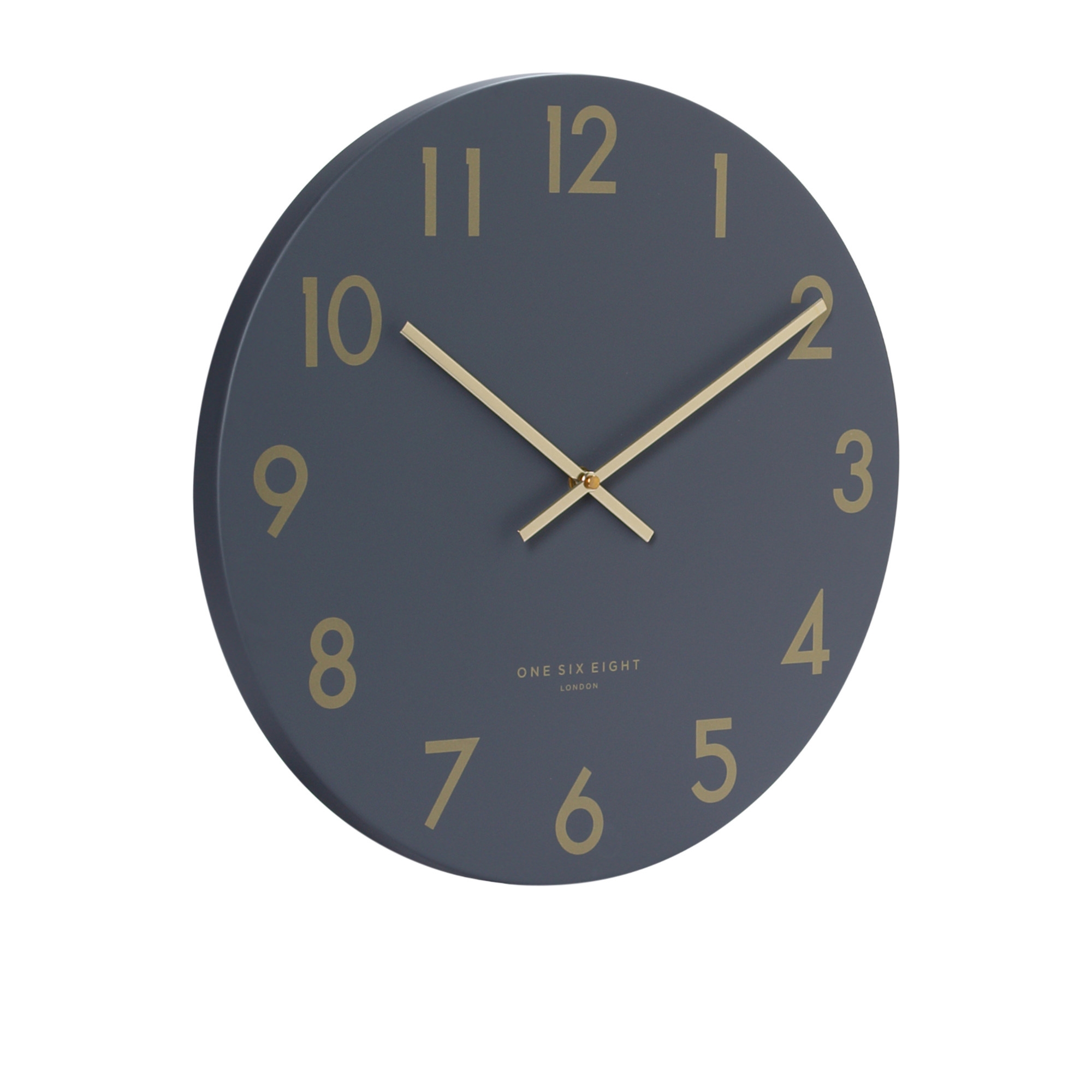 One Six Eight London Jones Silent Wall Clock 40cm Charcoal Grey Image 2