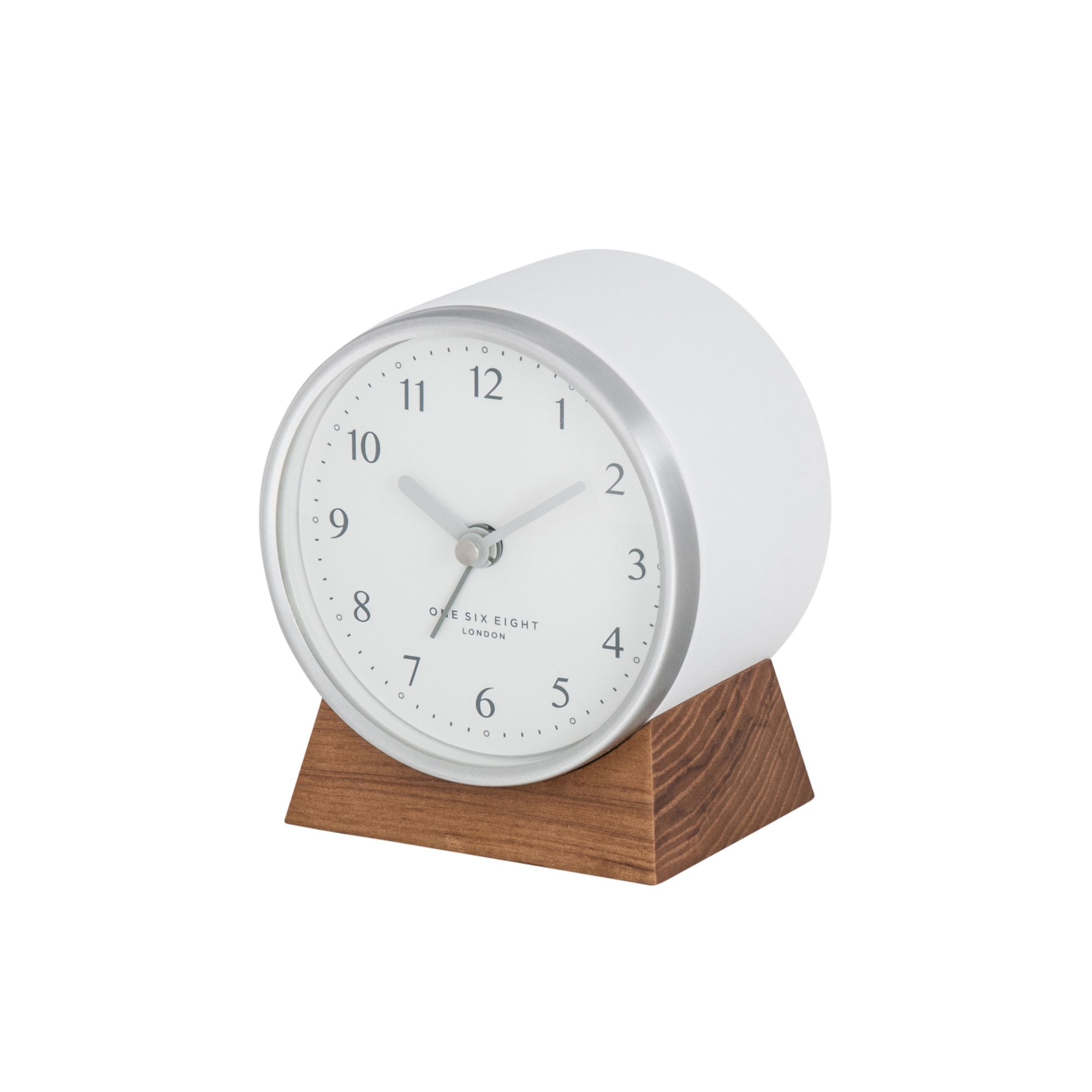 One Six Eight London Nina Silent Alarm Clock White Image 2