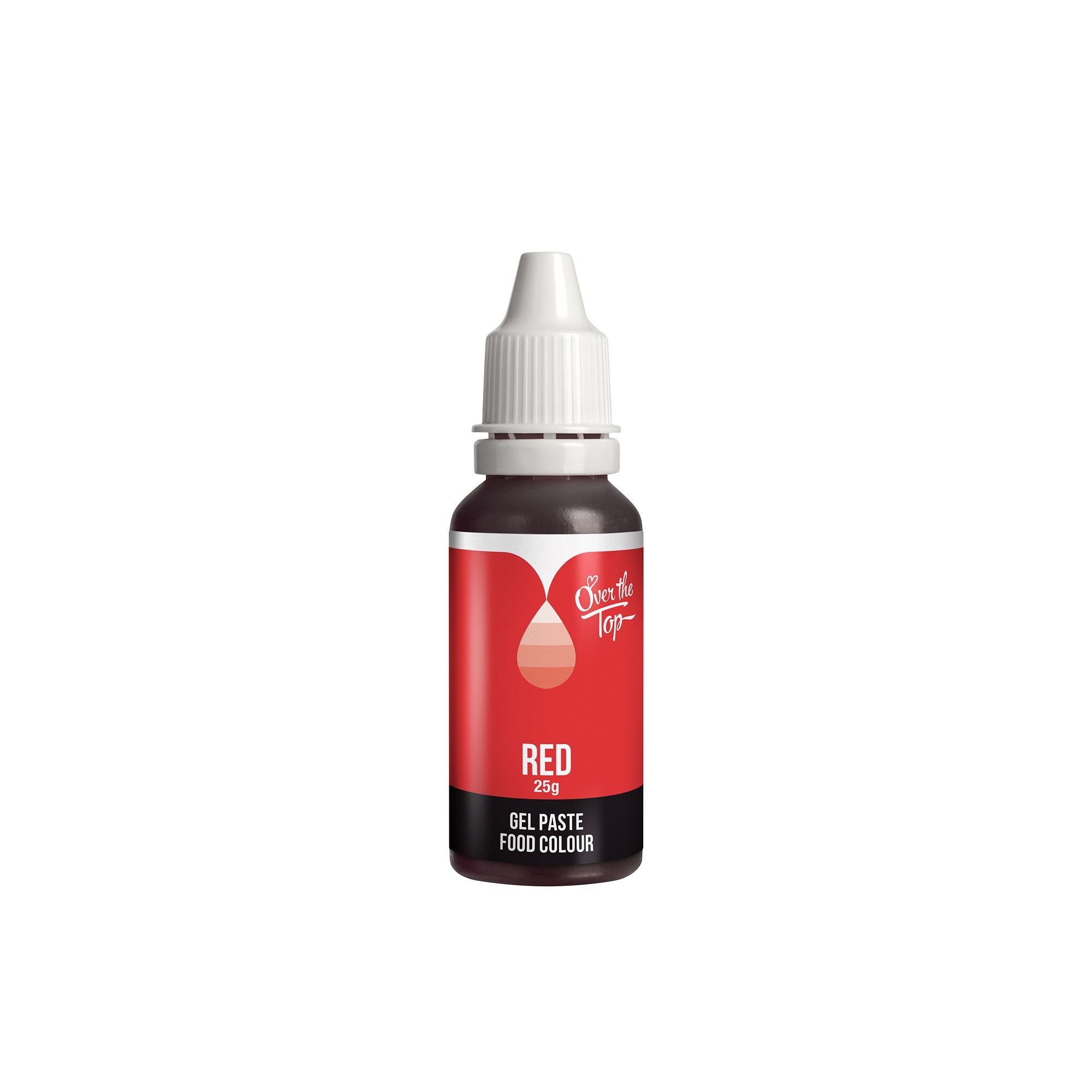 Over the Top Gel Food Colour 25ml Red Image 1