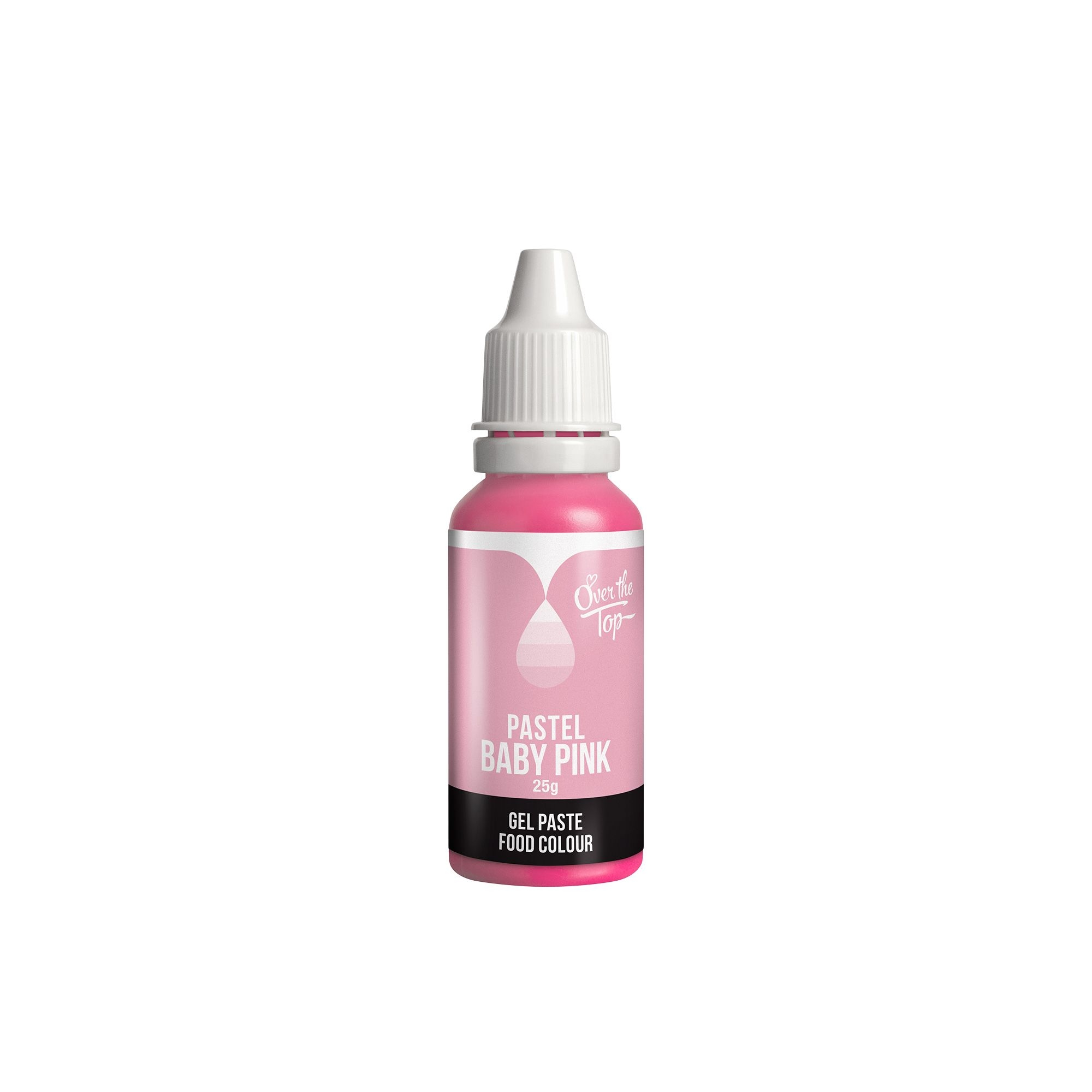 Over the Top Pastel Gel Food Colour 25ml Baby Pink Image 1