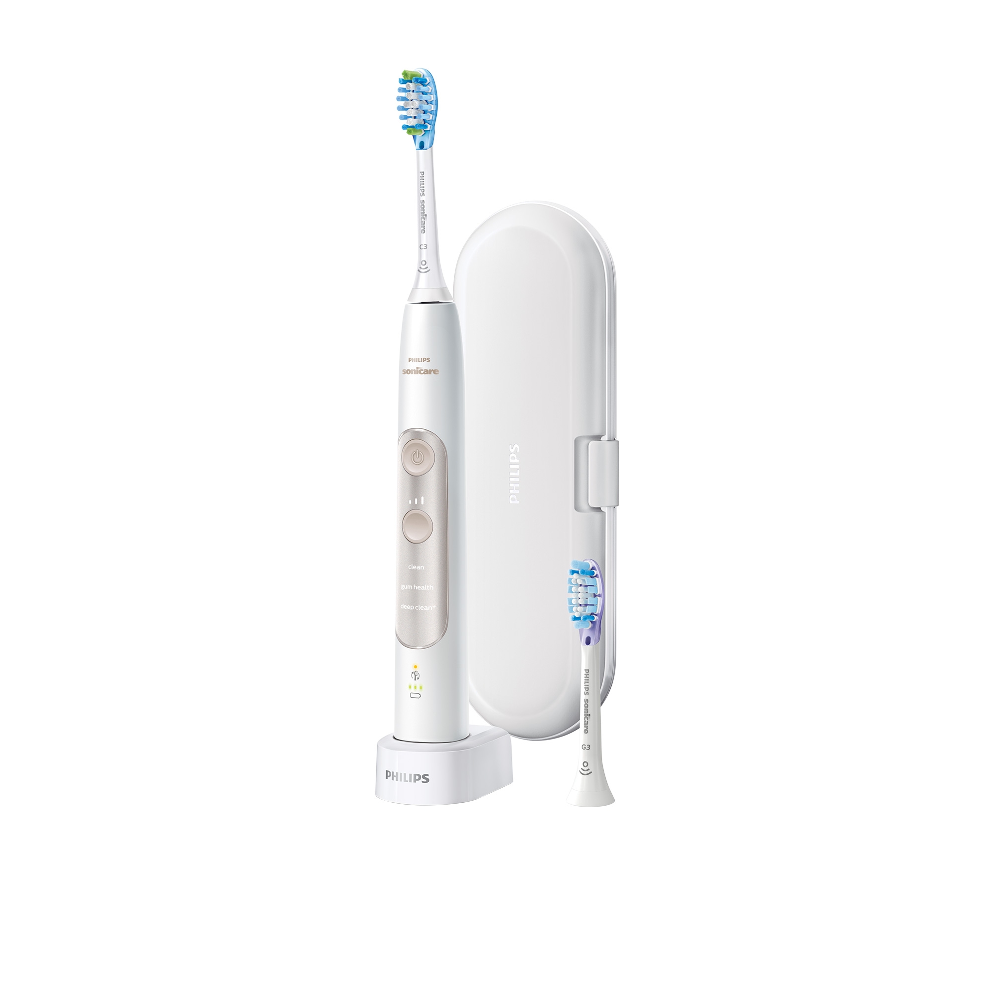 Philips Sonicare 7300 ExpertClean Electric Toothbrush Gold Image 1