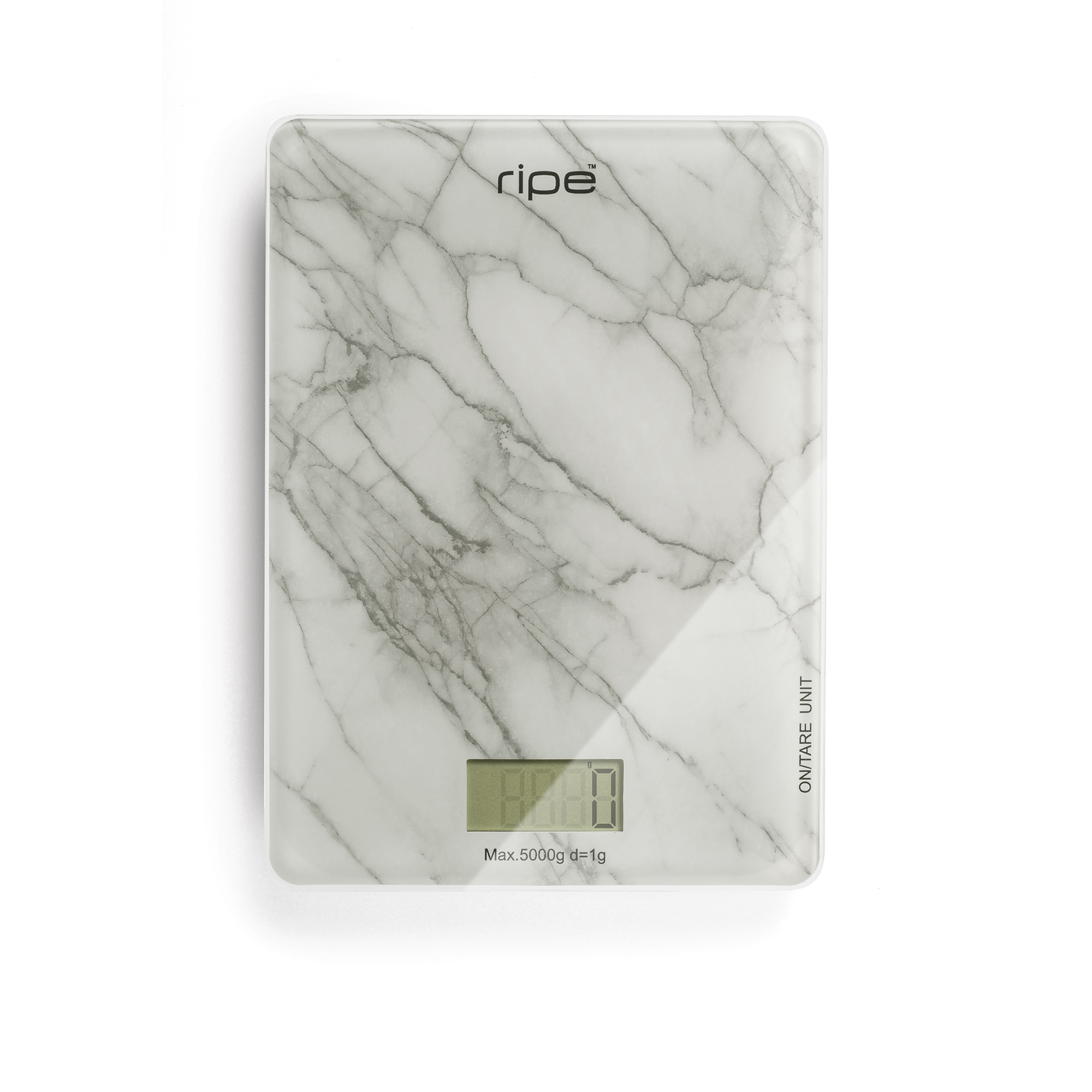 Ripe Digital Kitchen Scale 5kg White Marble Image 2