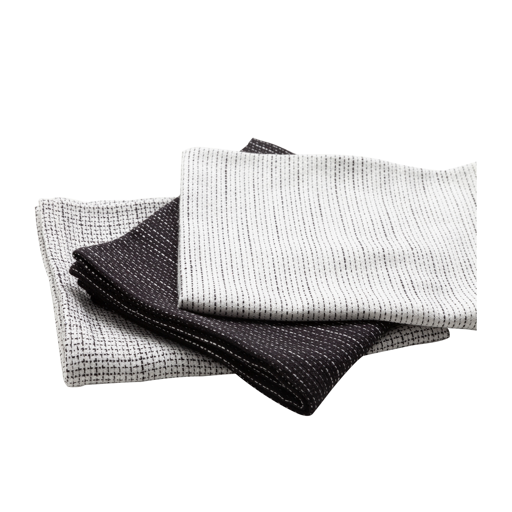 Salisbury & Co Devon Tea Towel Set of 3 Black and White Image 2