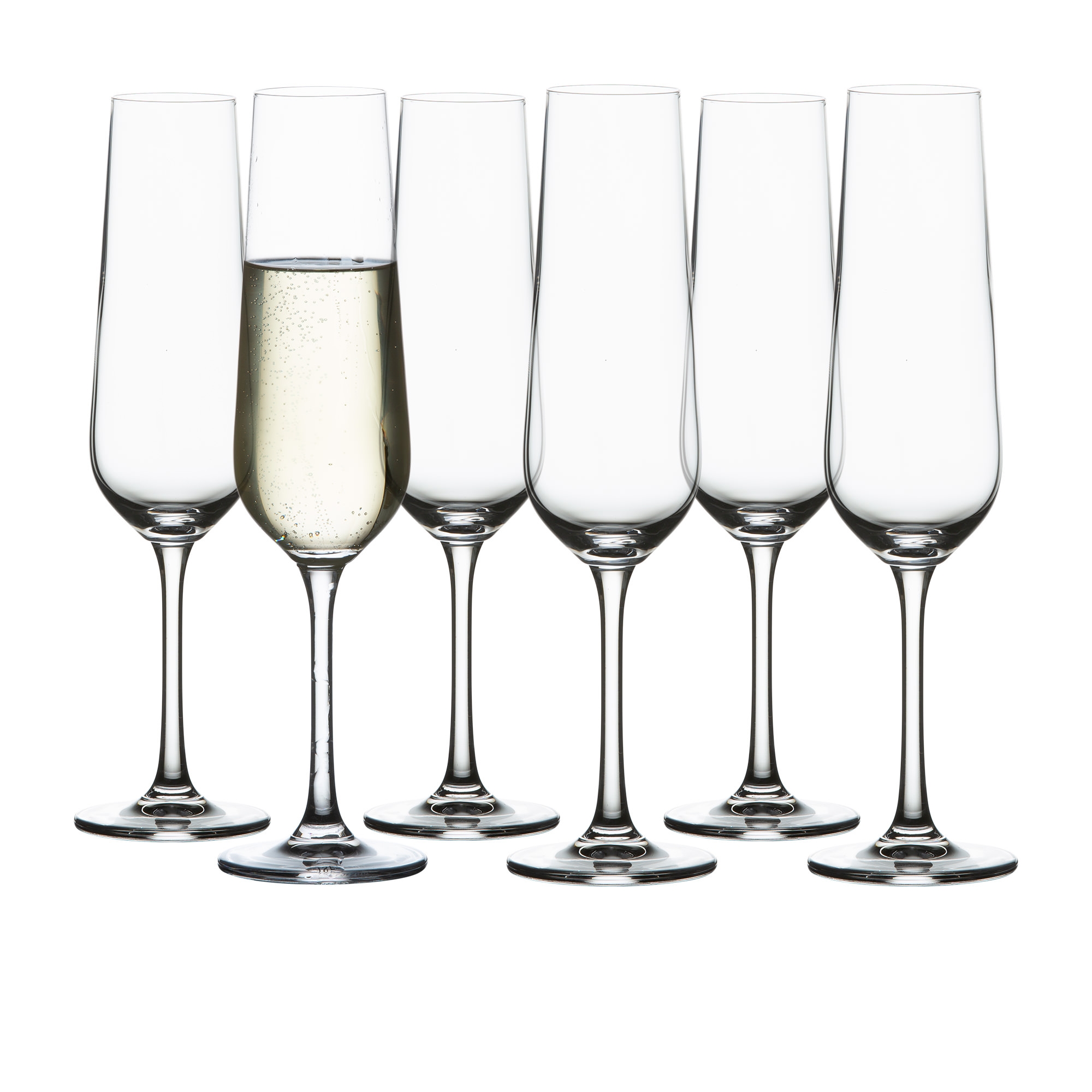Salisbury & Co Sublime Champagne Flute Glass 200ml Set of 6 Image 1