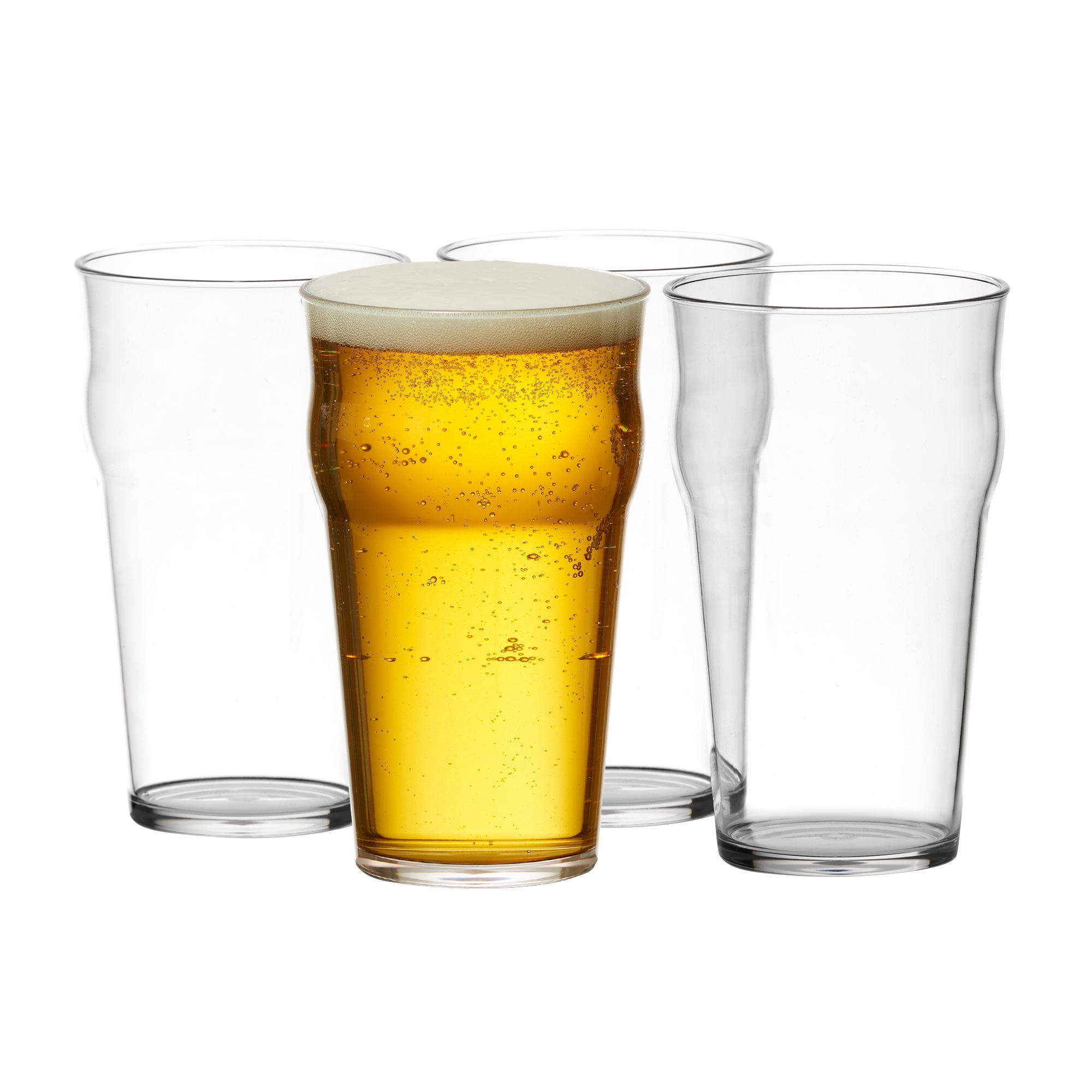 Salisbury & Co Unbreakable Beer Glass 600ml Set of 4 Image 1