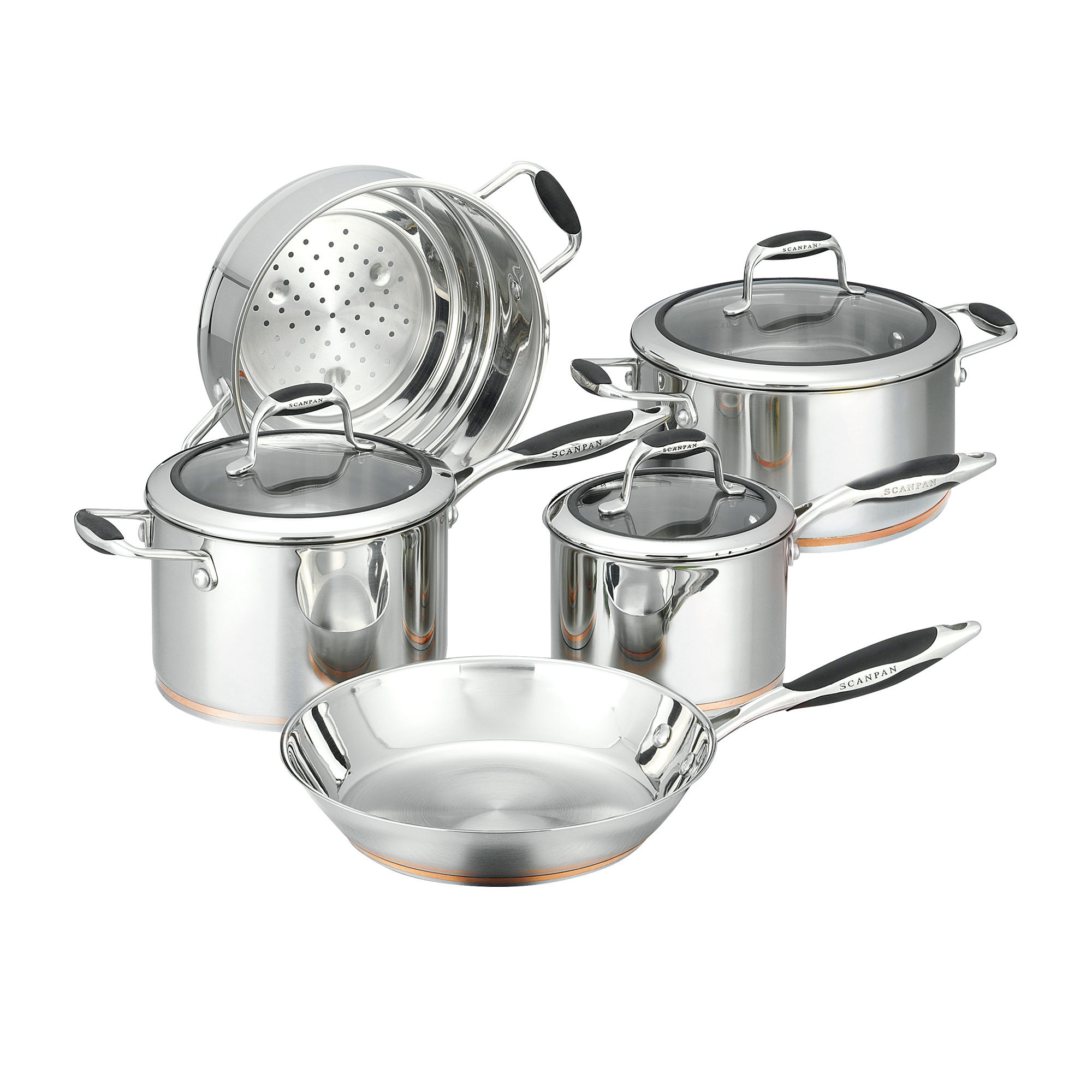 Scanpan Coppernox 5pc Stainless Steel Cookware Set Image 1