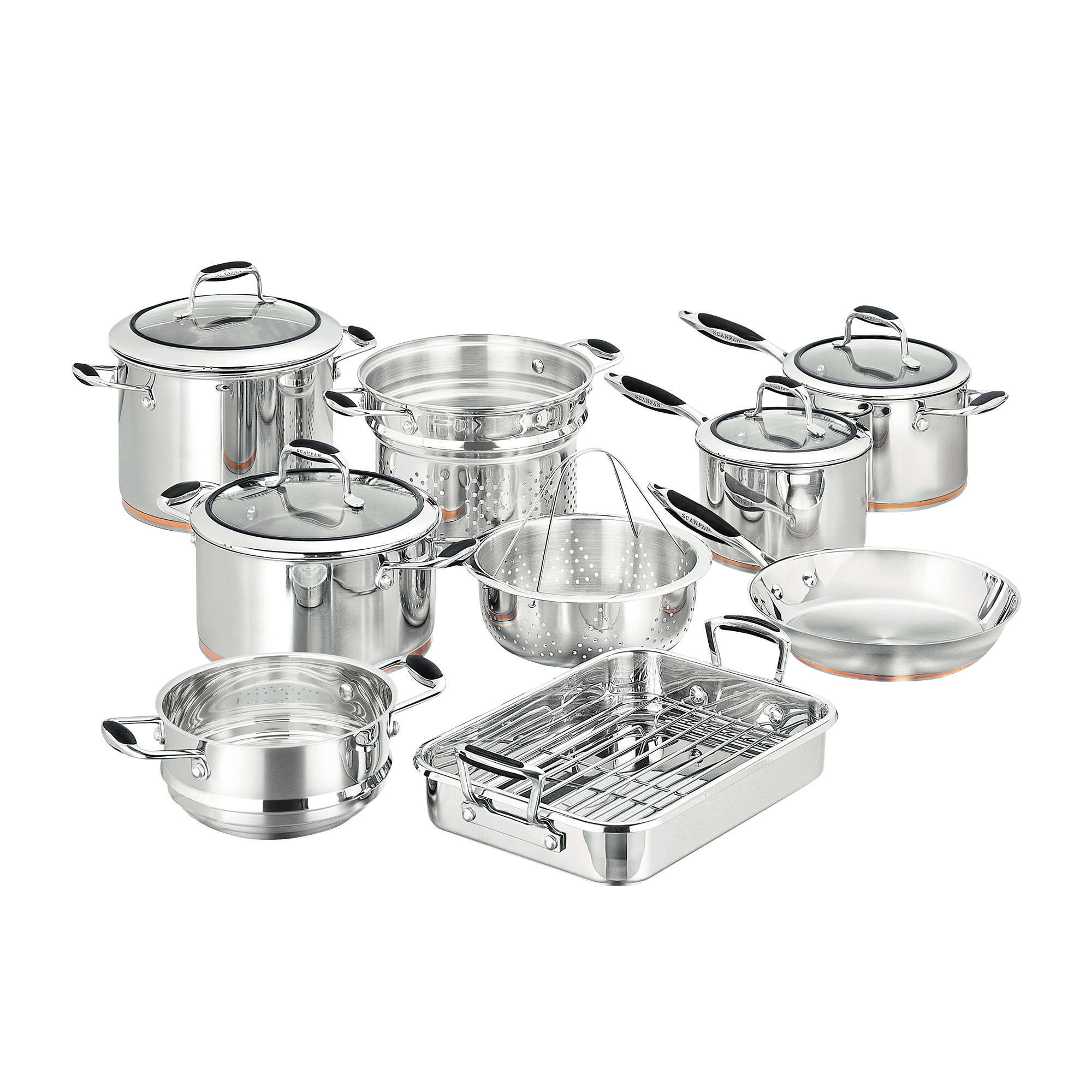 Scanpan Coppernox 9pc Stainless Steel Cookware Set Image 1