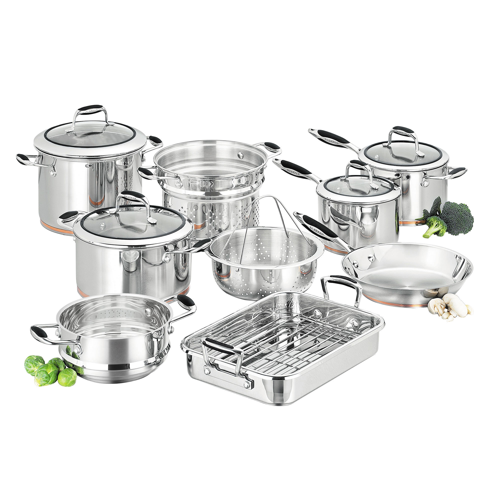 Scanpan Coppernox 9pc Stainless Steel Cookware Set Image 2
