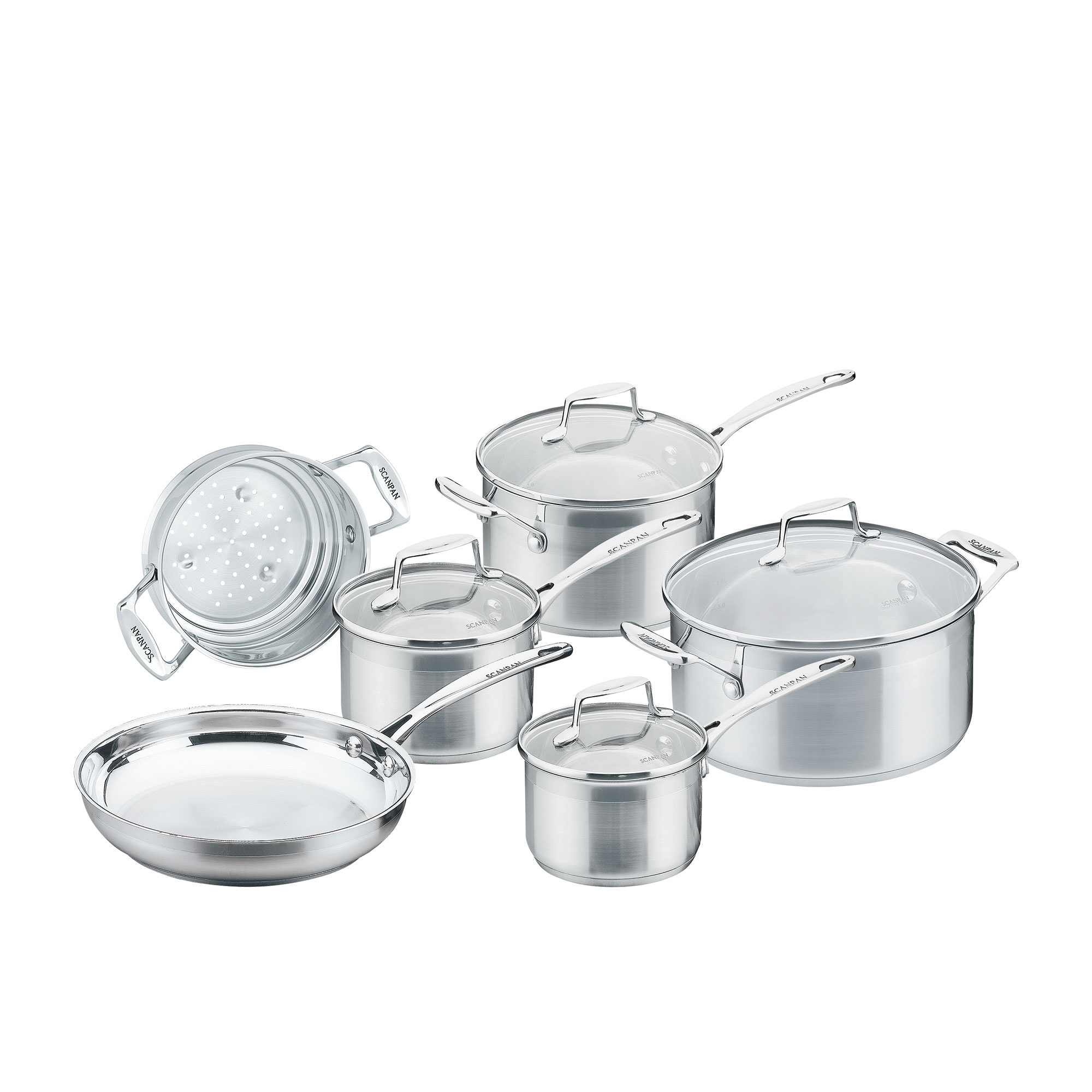 Scanpan Impact 6pc Stainless Steel Cookware Set Image 1