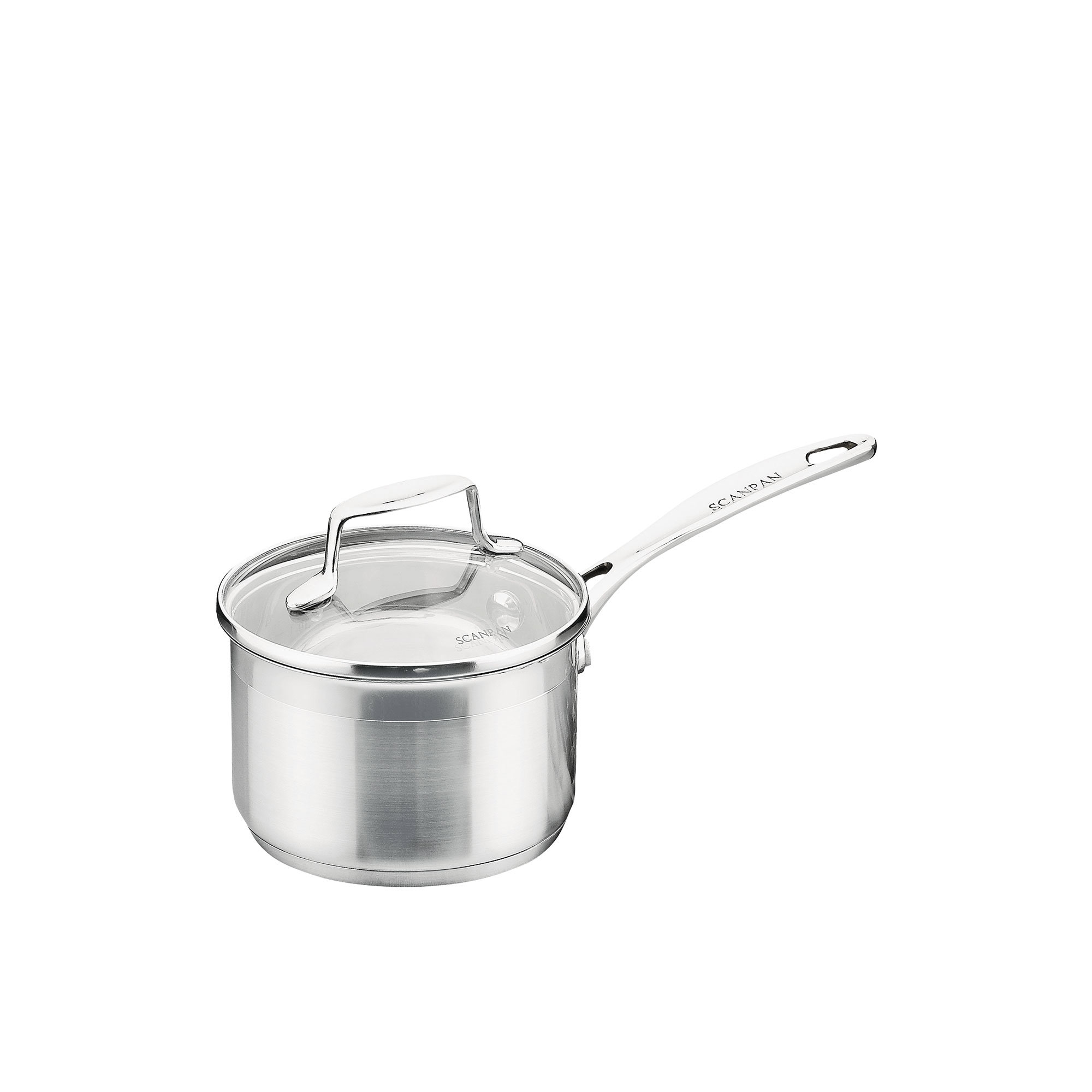 Scanpan Impact Stainless Steel Saucepan with Lid 14cm - 1.2L Image 1