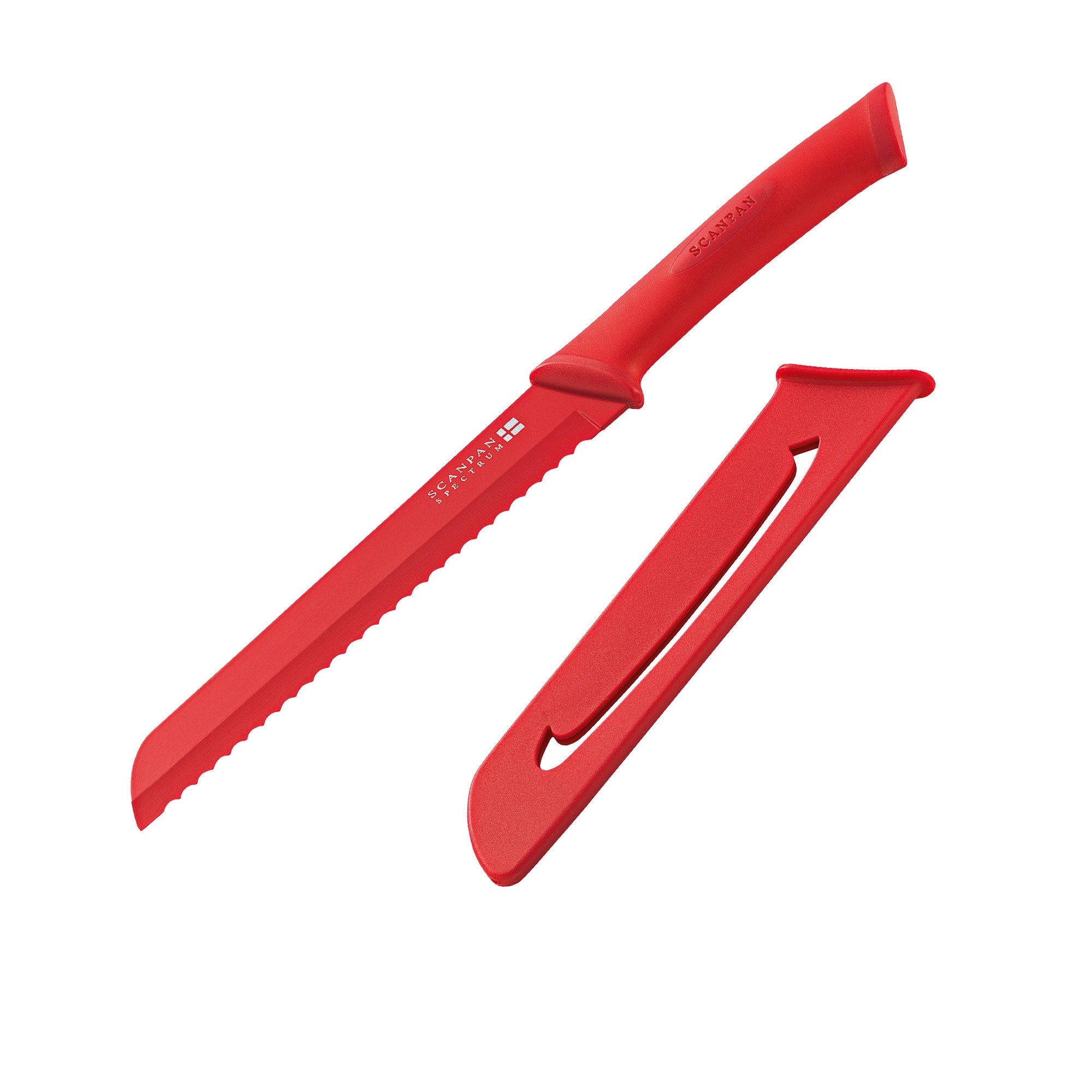 Scanpan Spectrum Soft Touch Bread Knife Red Image 1