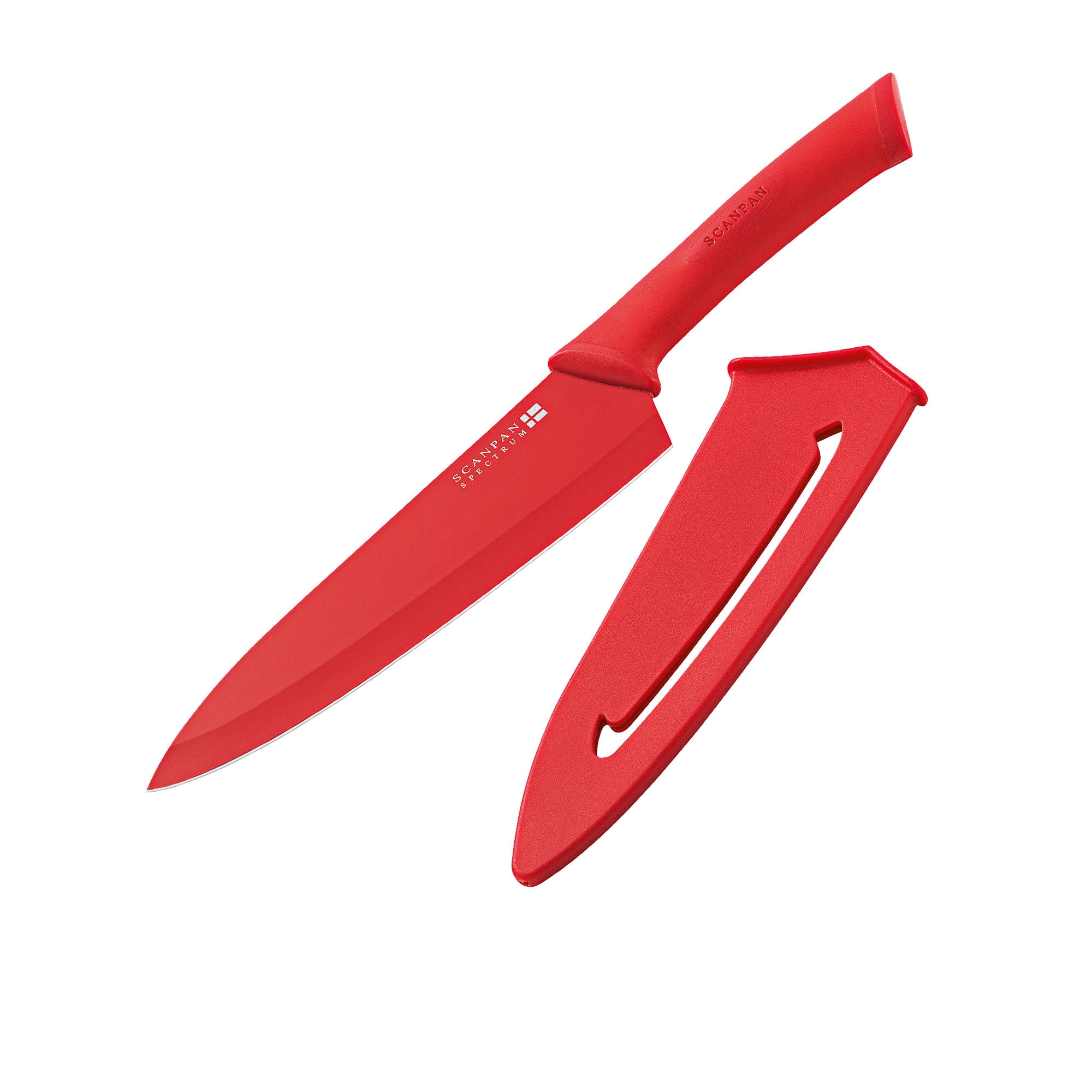 Scanpan Spectrum Soft Touch Cooks Knife 18cm Red Image 1