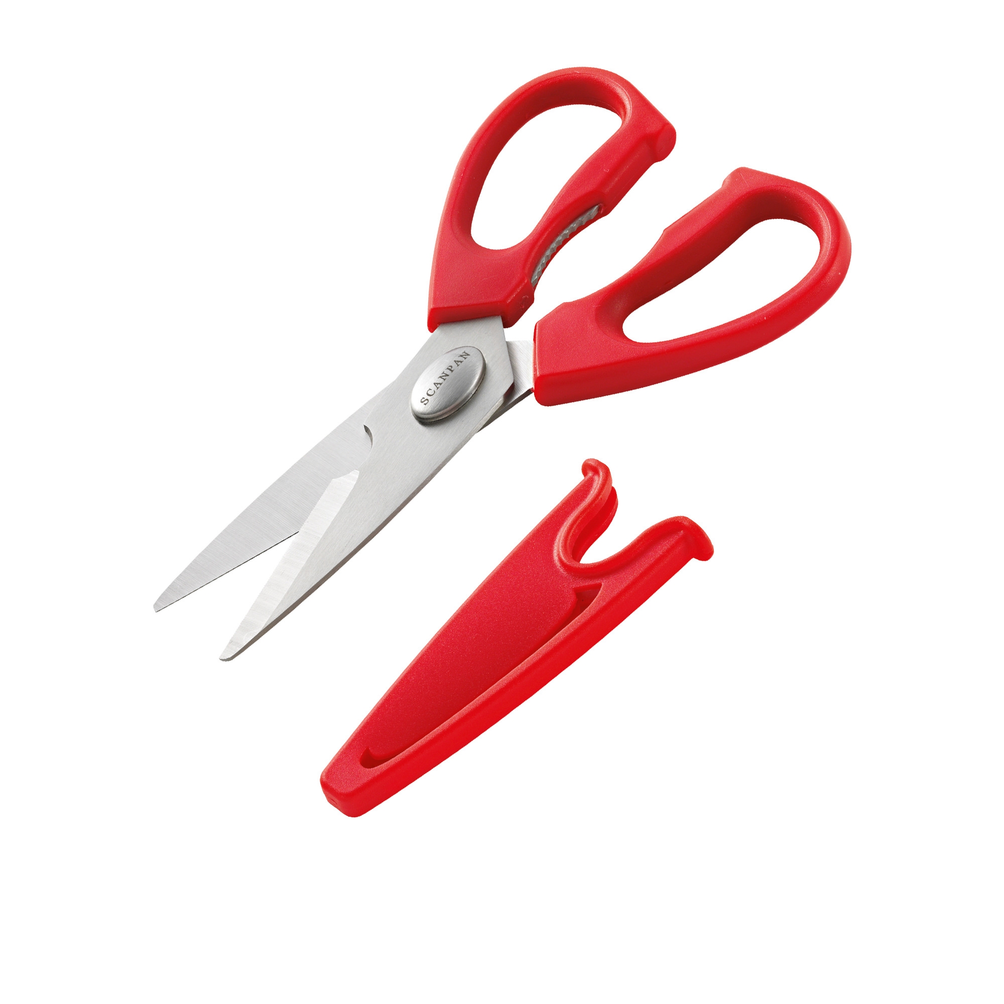 Scanpan Spectrum Soft Touch Kitchen Shears Red Image 1
