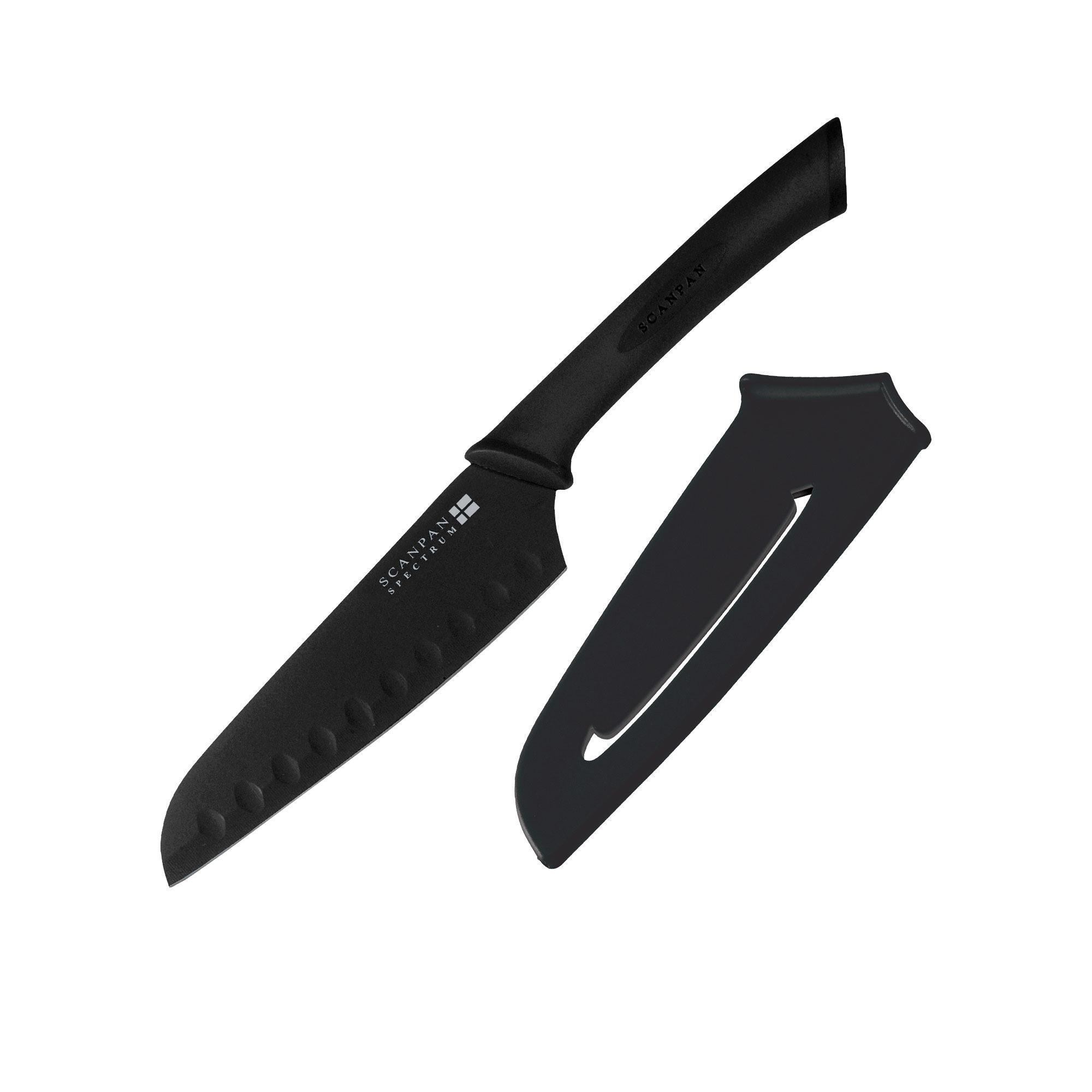 Scanpan Spectrum Soft Touch Santoku Knife 14cm Black Image 1