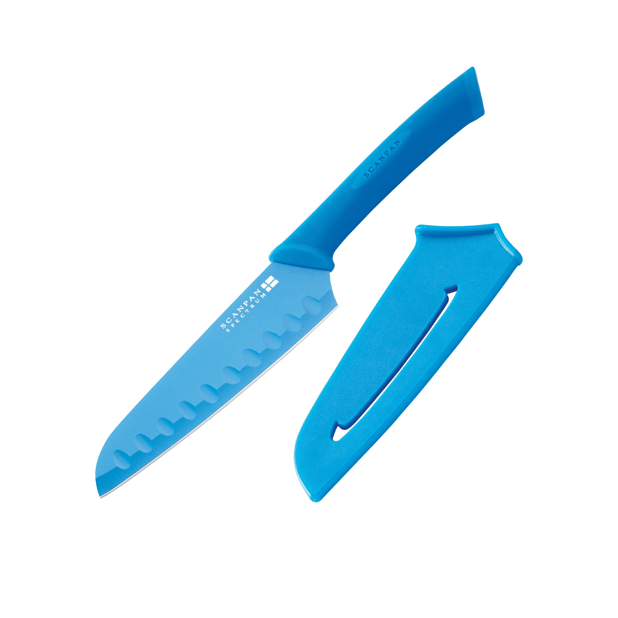 Scanpan Spectrum Soft Touch Santoku Knife 14cm Blue Image 1