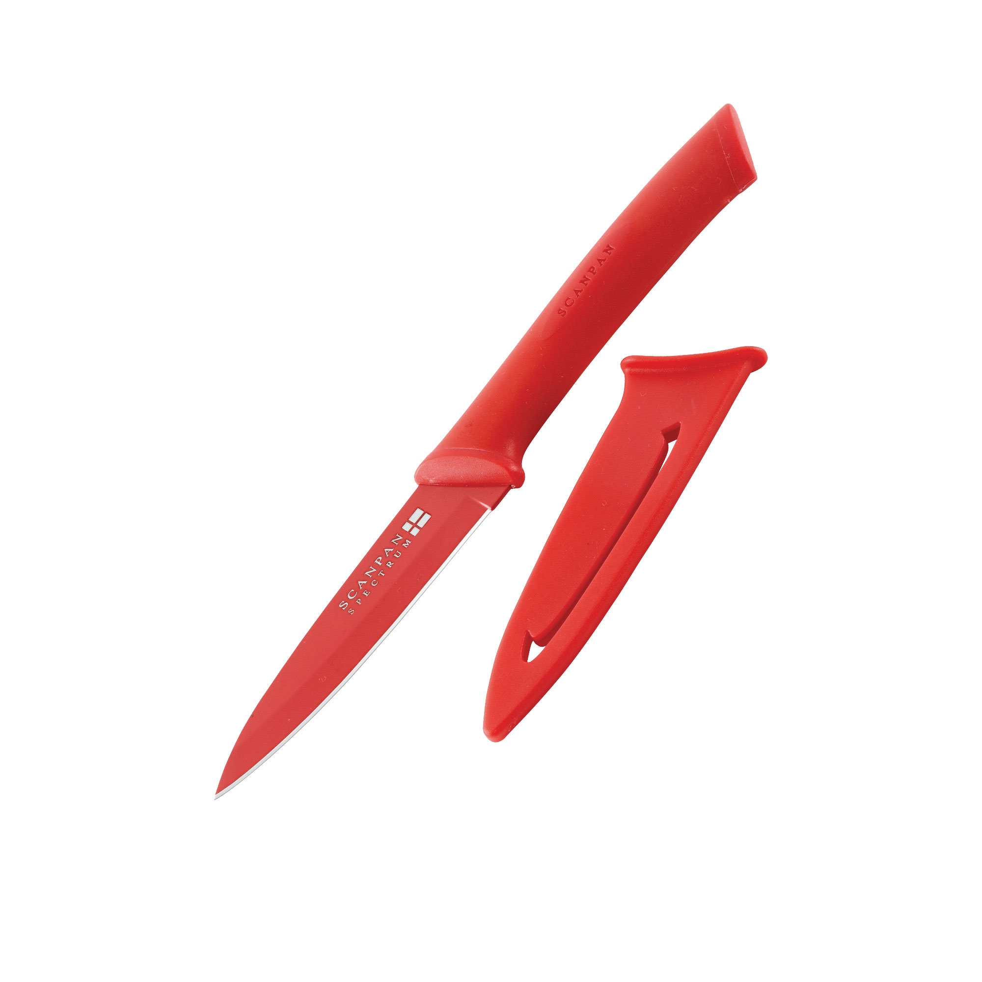 Scanpan Spectrum Soft Touch Utility Knife 9.5cm Red Image 1